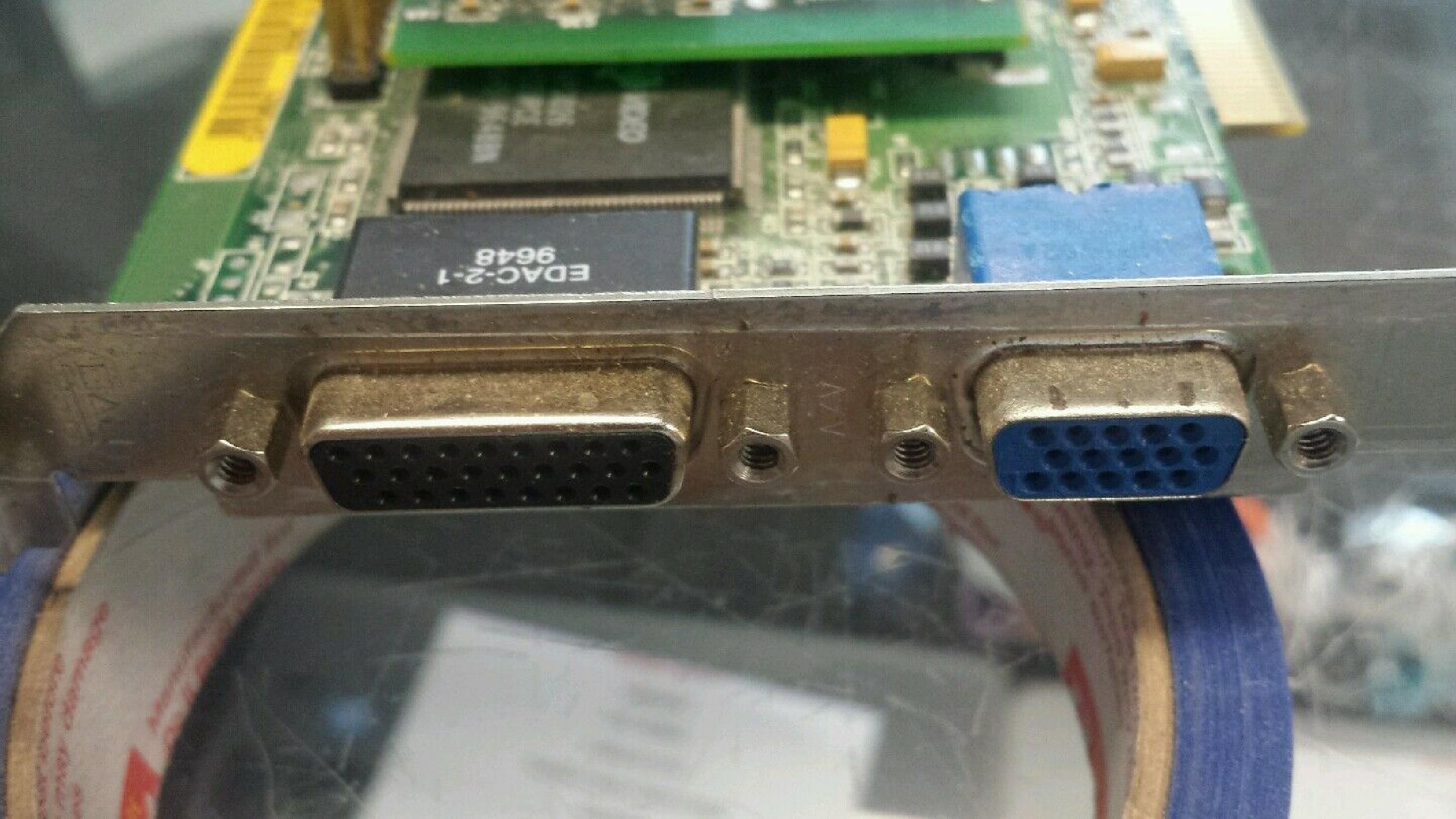 MATROX MGA-MIL/2N MILLENNIUM PCI 2MB VIDEO CARD 4MB WITH VGA AND OUTPUTS OUTPUT MILLENIUM