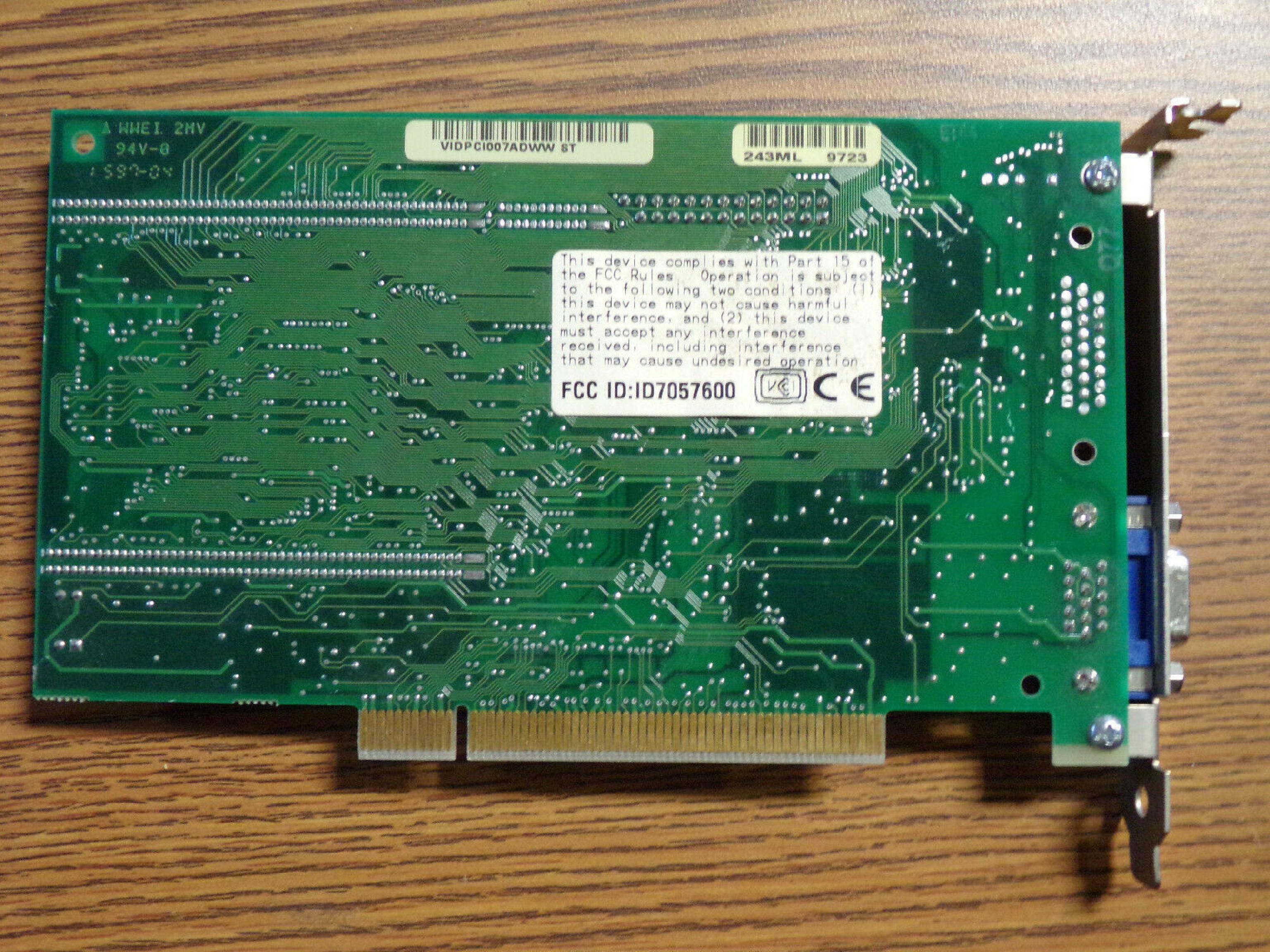 MATROX 576-04 MILLENNIUM PCI 2MB VIDEO CARD 4MB WITH VGA AND OUTPUTS OUTPUT ADAPTER Video card MatroxMGA ID7057600 5509017