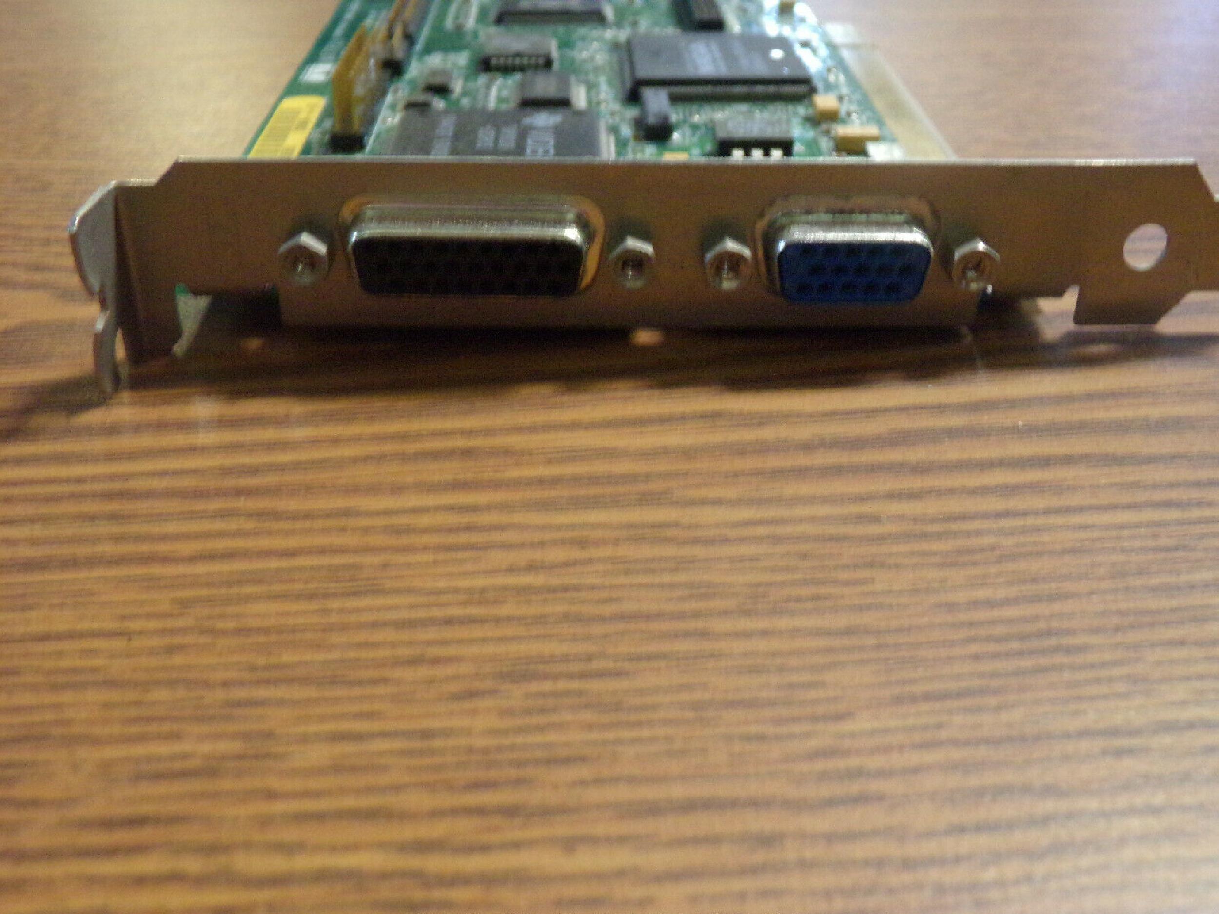 MATROX MGA-MIL/2/HP5 2MB PCI VIDEO ADAPTER CARD WITH VGA AND OUTPUT OUTPUTS