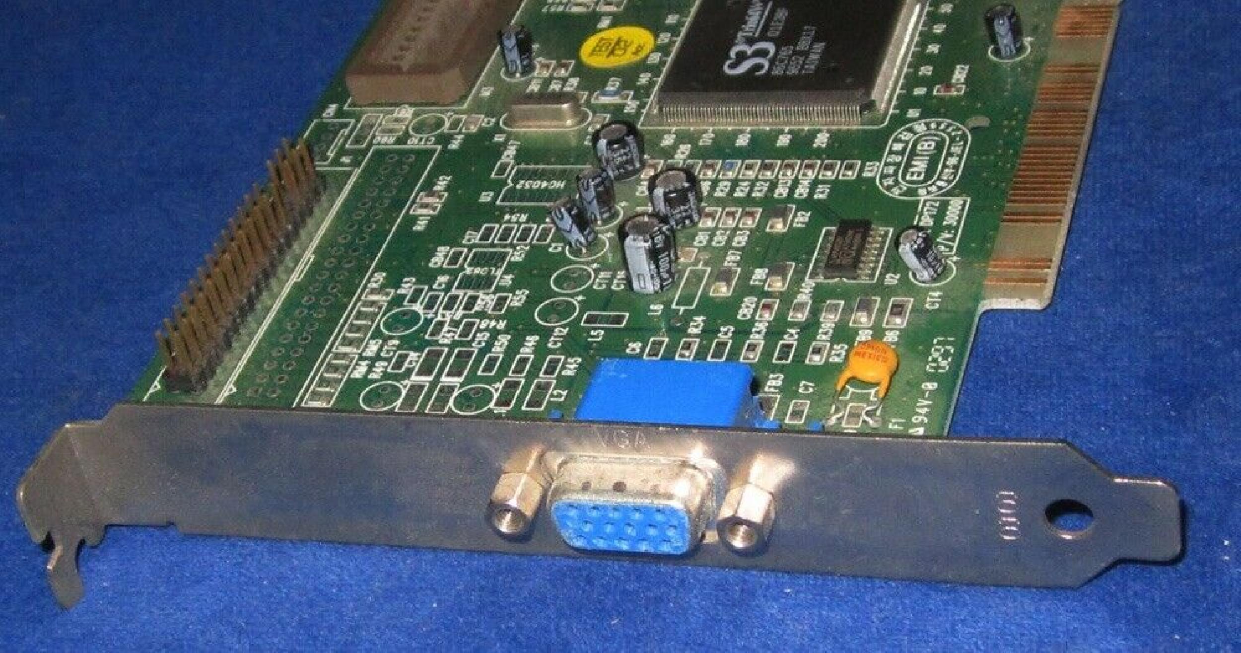 IBM 60H8386 S3 TRIO64V+ PCI VIDEO CARD N1B3CF 9713 X20257.01