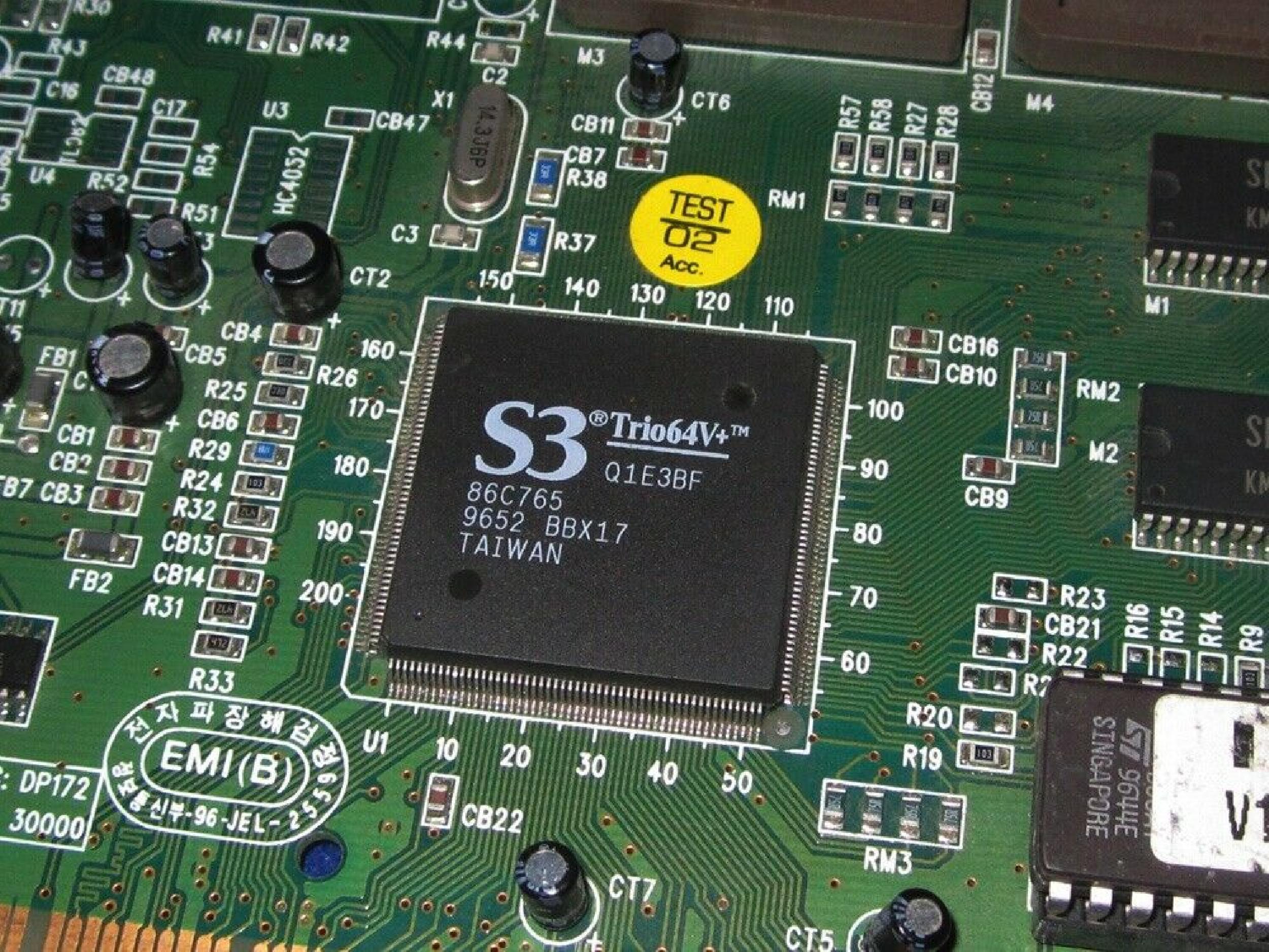 IBM 60H8386 S3 TRIO64V+ PCI VIDEO CARD N1B3CF 9713 X20257.01