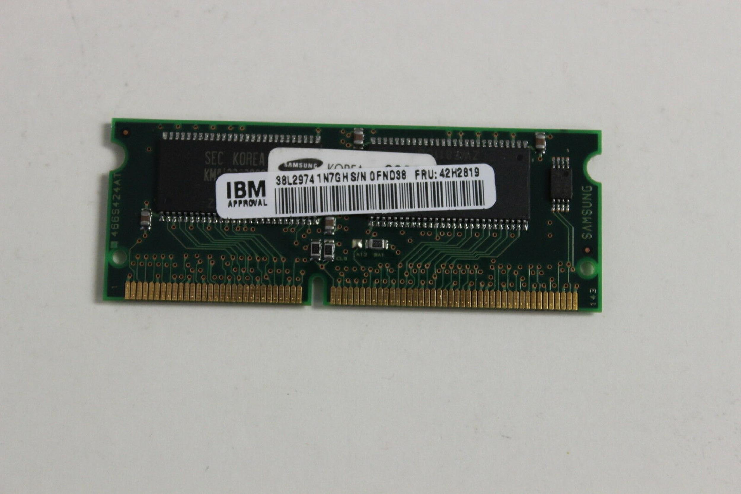IBM 76H0294 32MB MEMOREY MODULE 2645-51U THINKPAD 600