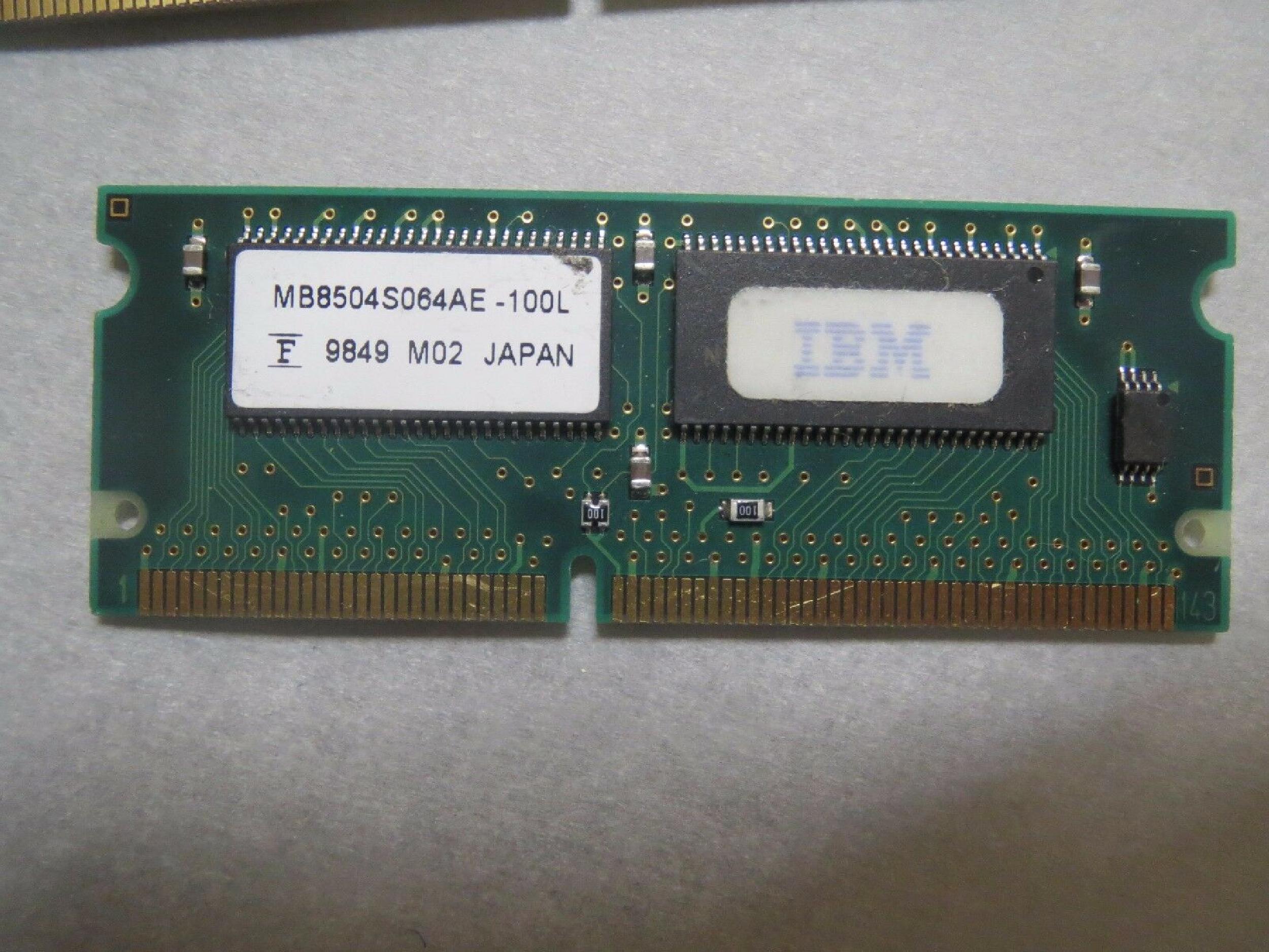 IBM 76H0294 32MB MEMOREY MODULE 2645-51U THINKPAD 600