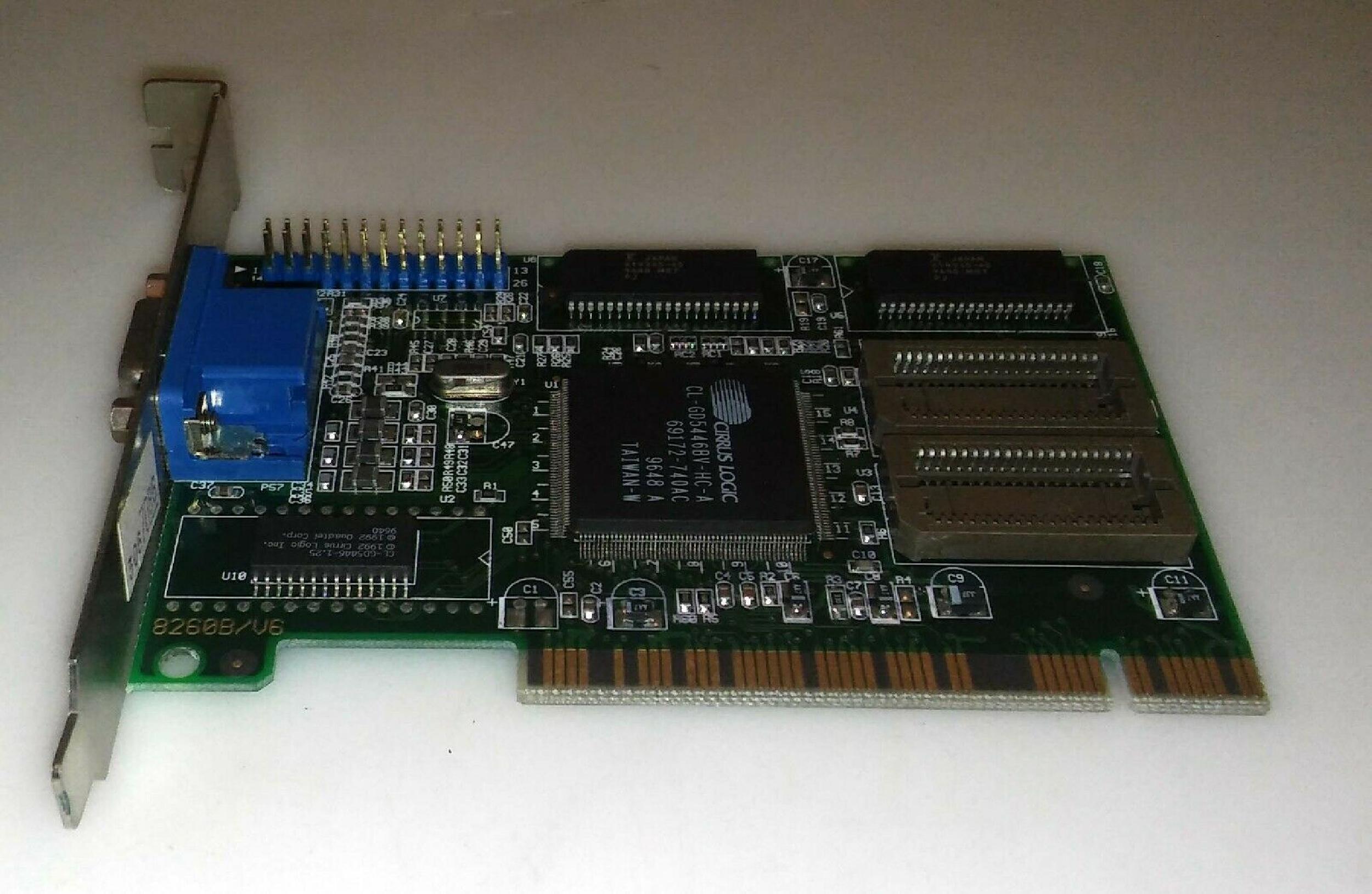 CIRRUS LOGIC KY2-JAX-CVGA54PCI LOGIC PCI VGA CL-GD5434-J-QC-F