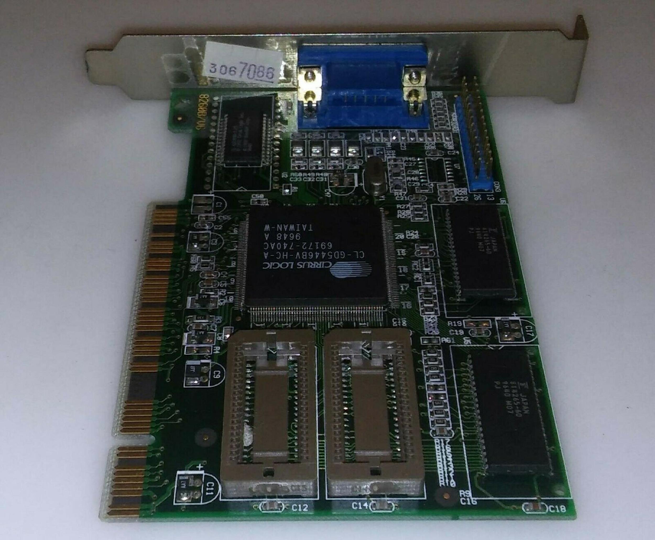 CIRRUS LOGIC KY2-JAX-CVGA54PCI LOGIC PCI VGA CL-GD5434-J-QC-F