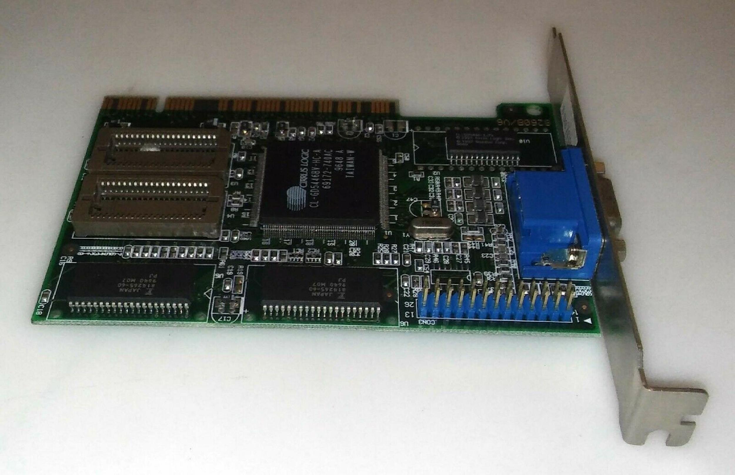 CIRRUS LOGIC KY2-JAX-CVGA54PCI LOGIC PCI VGA CL-GD5434-J-QC-F