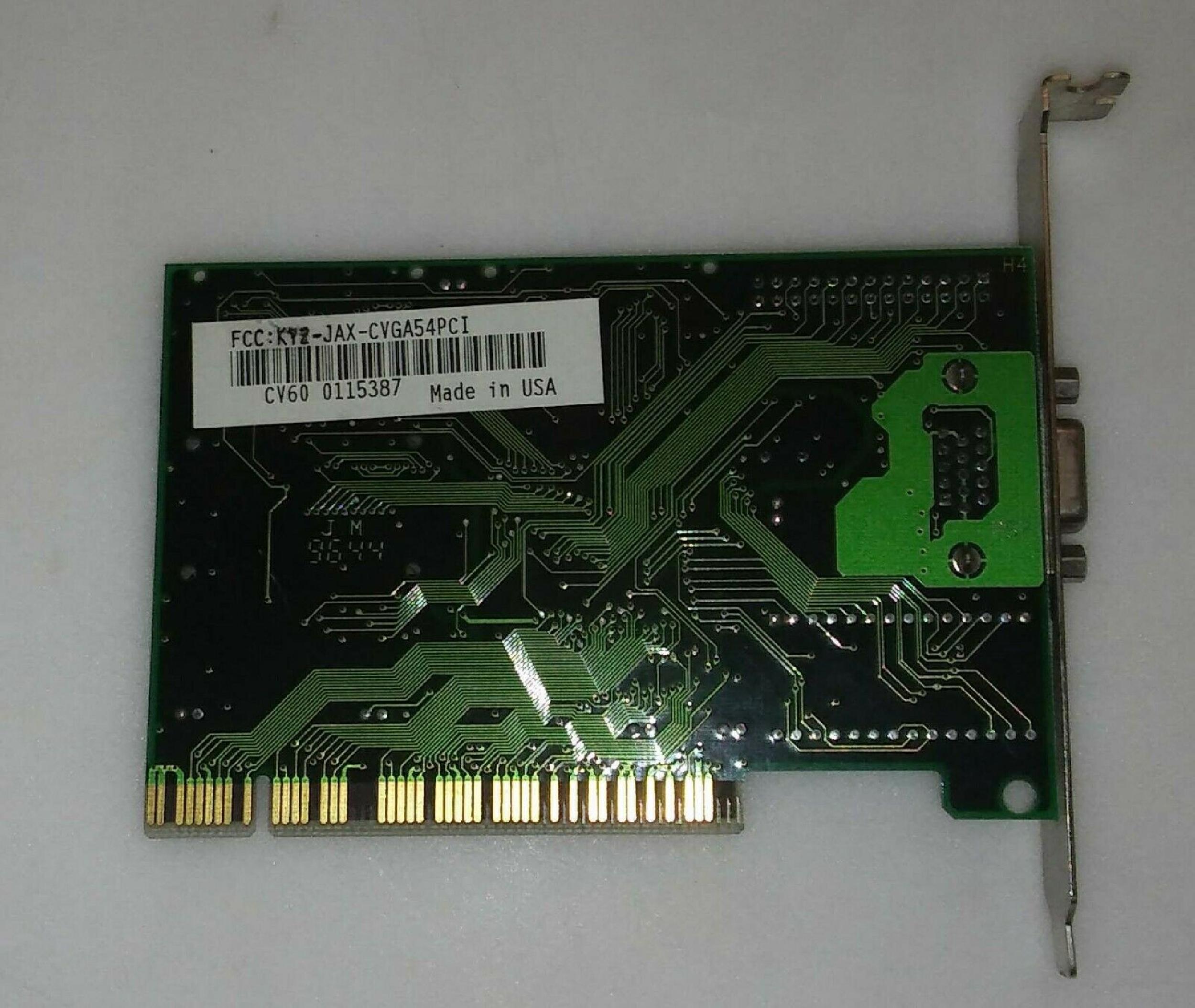 CIRRUS LOGIC KY2-JAX-CVGA54PCI LOGIC PCI VGA CL-GD5434-J-QC-F