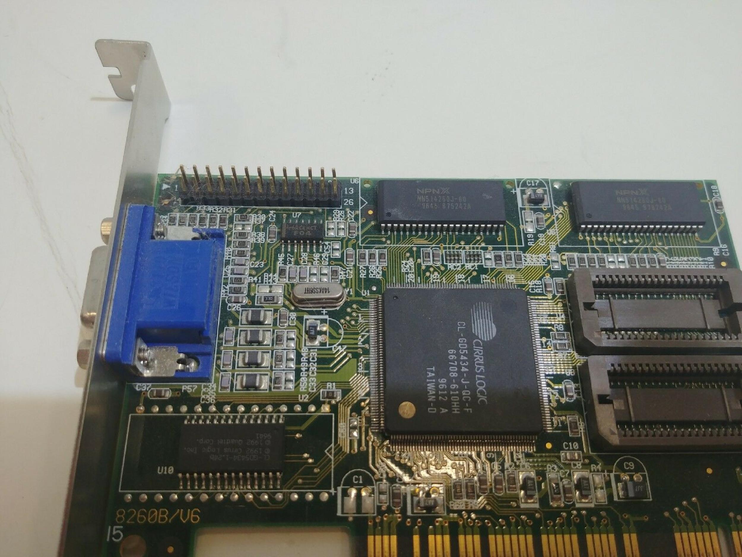 CIRRUS LOGIC KY2-JAX-CVGA54PCI LOGIC PCI VGA CL-GD5434-J-QC-F