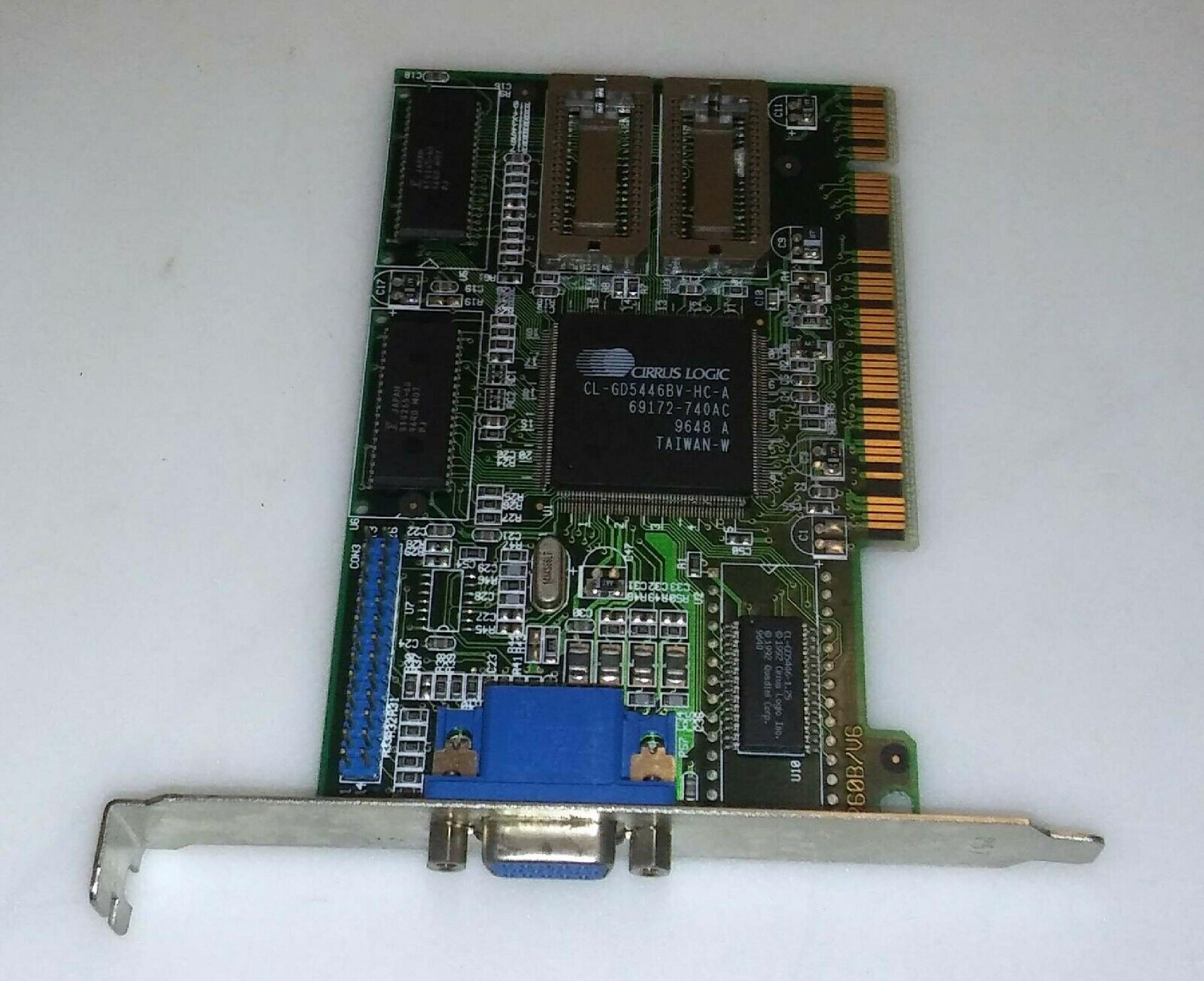 CIRRUS LOGIC KY2-JAX-CVGA54PCI LOGIC PCI VGA CL-GD5434-J-QC-F