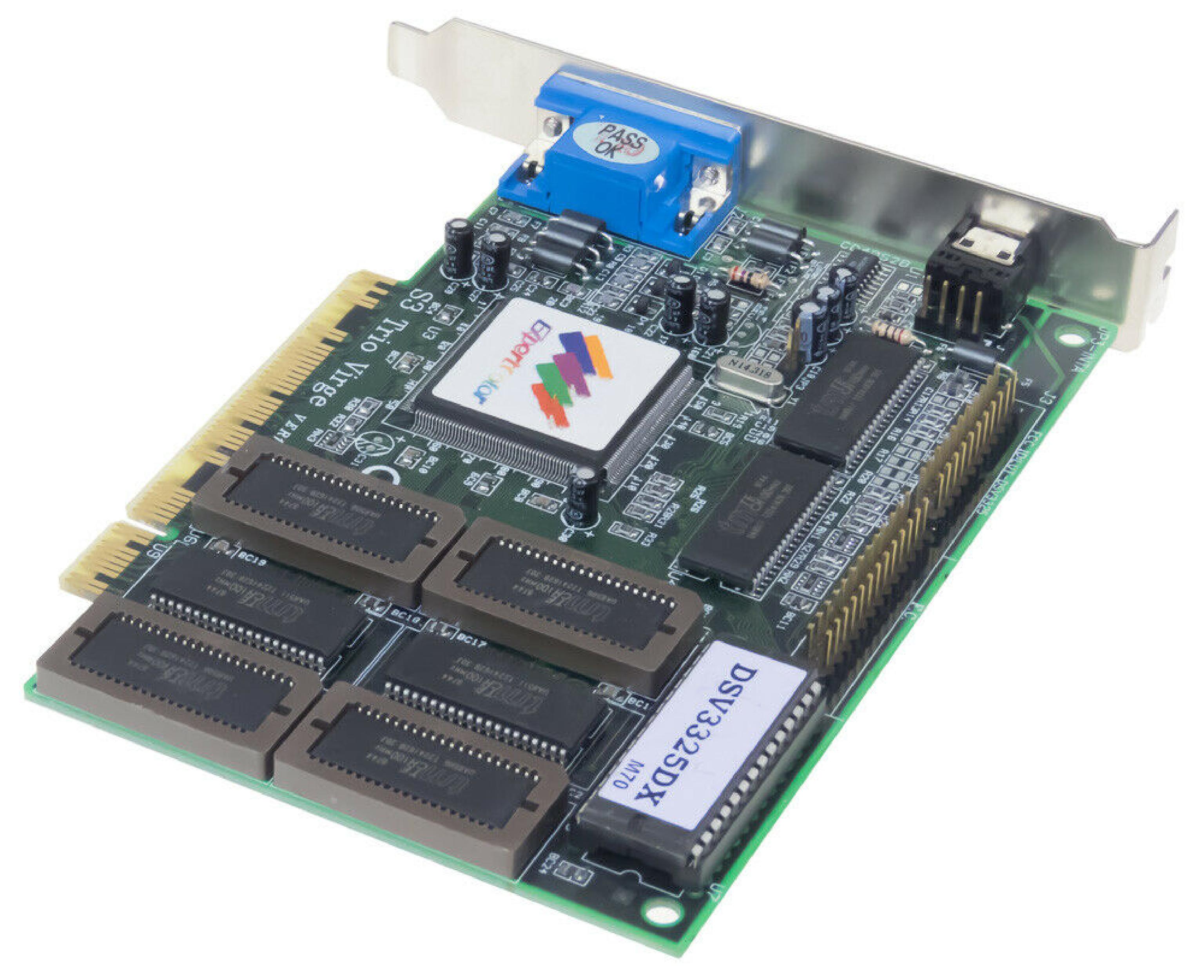 TRIO VIRGE DSV3325DX EXPERTCOLOR DSV3325DX S3 TRIO VIRGE VER1.3 JP3-INTA ADEO VGA PCI VIDEO CARD