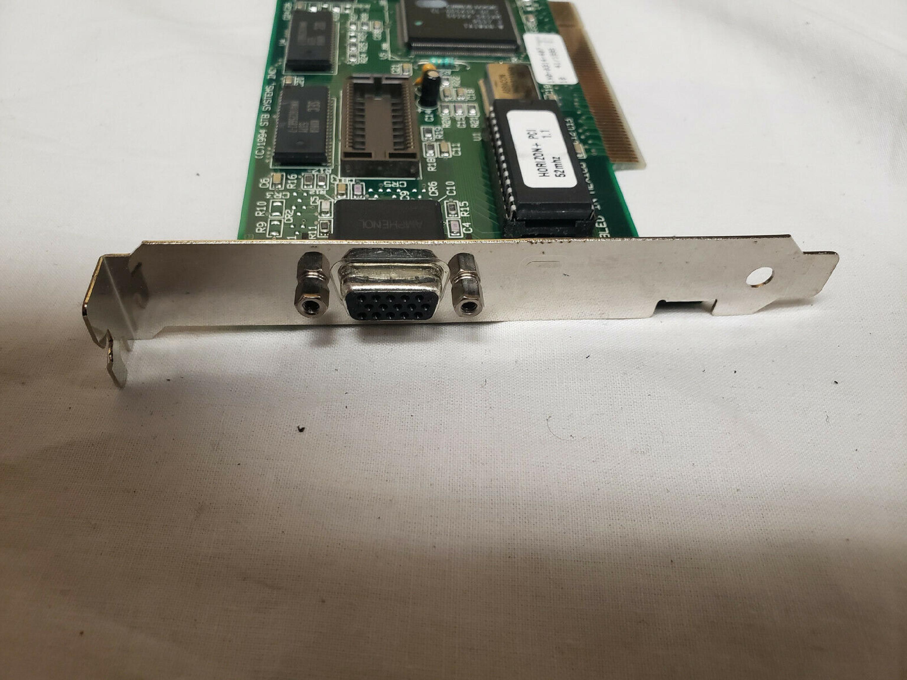 STB SYSTEMS INC 210-0149-002 CIRRUS LOGIC PCI VGA CL-GD5434-QC-D STB HORIZON VIDEO CARD MFR P/N 1X0-0321-007