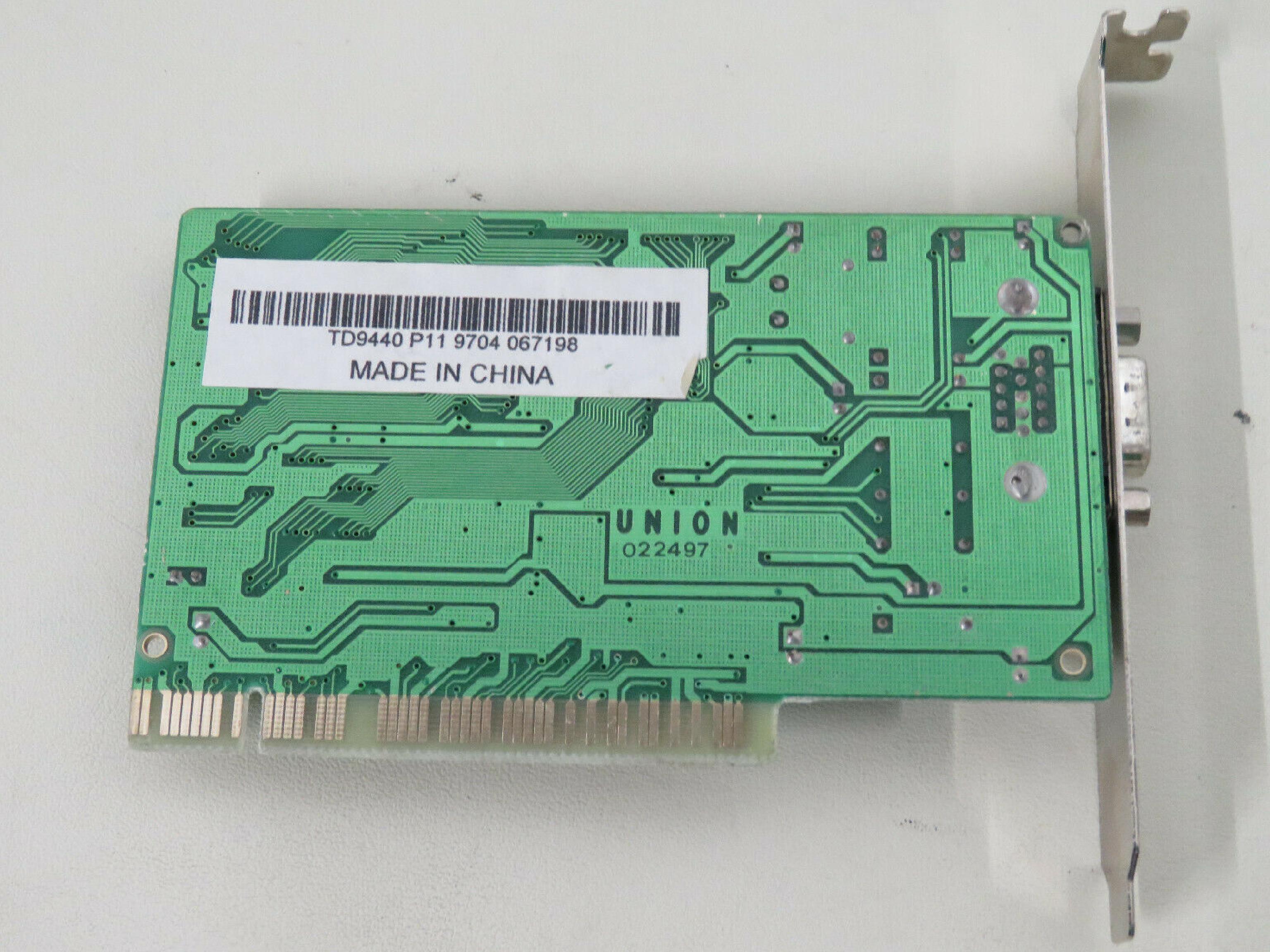 UNION TD9440P TRIDENT TGUI9440-3 PCI VGA