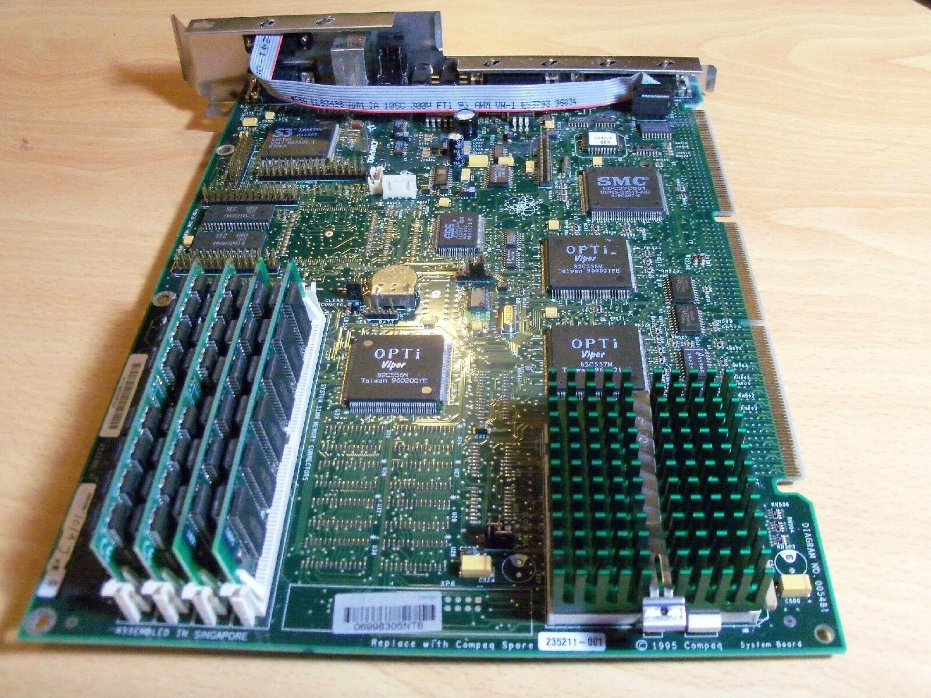 COMPAQ / HEWLETT PACKARD / HP 235211-001 9500 9234 P120 SYSTEM BOARD