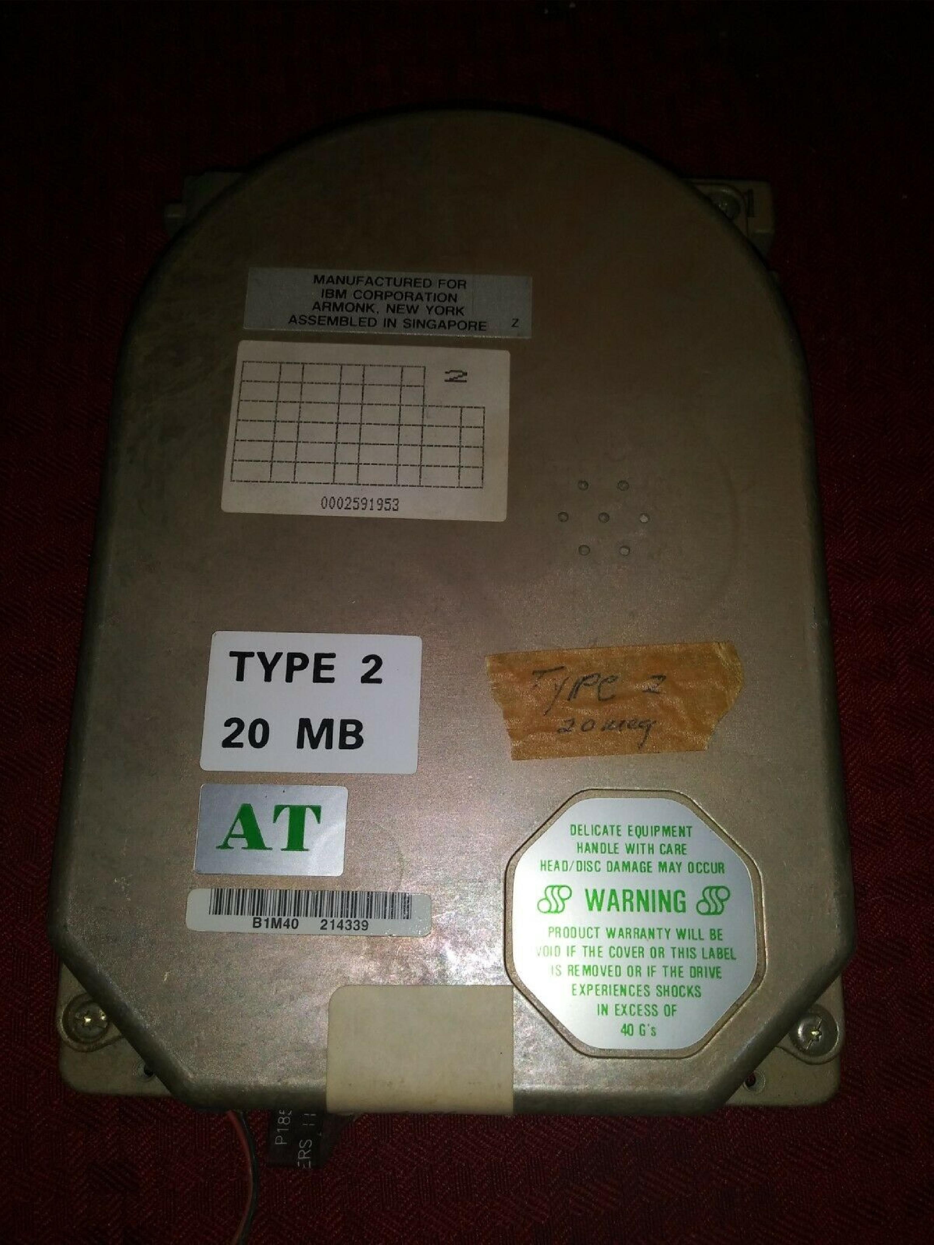 SEAGATE ST-225 21MB MFM HARD DRIVE HALF HEIGHT ST412/506 5.25