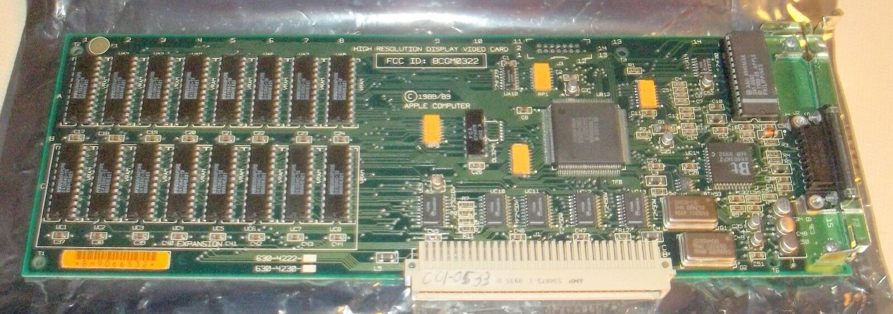 APPLE 661-0533 MAC II VIDEO EXTENDED RES DISPLAY 8 BIT