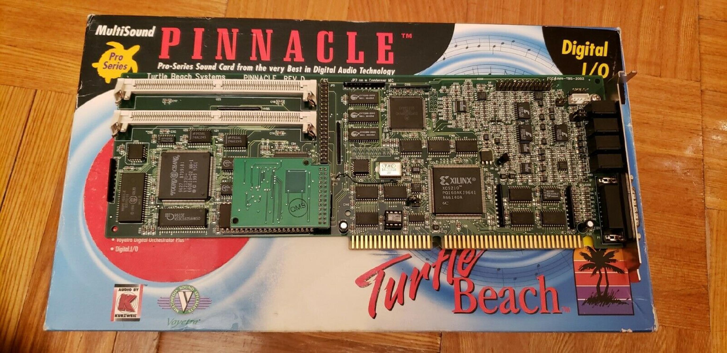 TURTLE BEACH SYSTEMS PINNACLE PINNACLE REV F SOUND CARD 16BIT