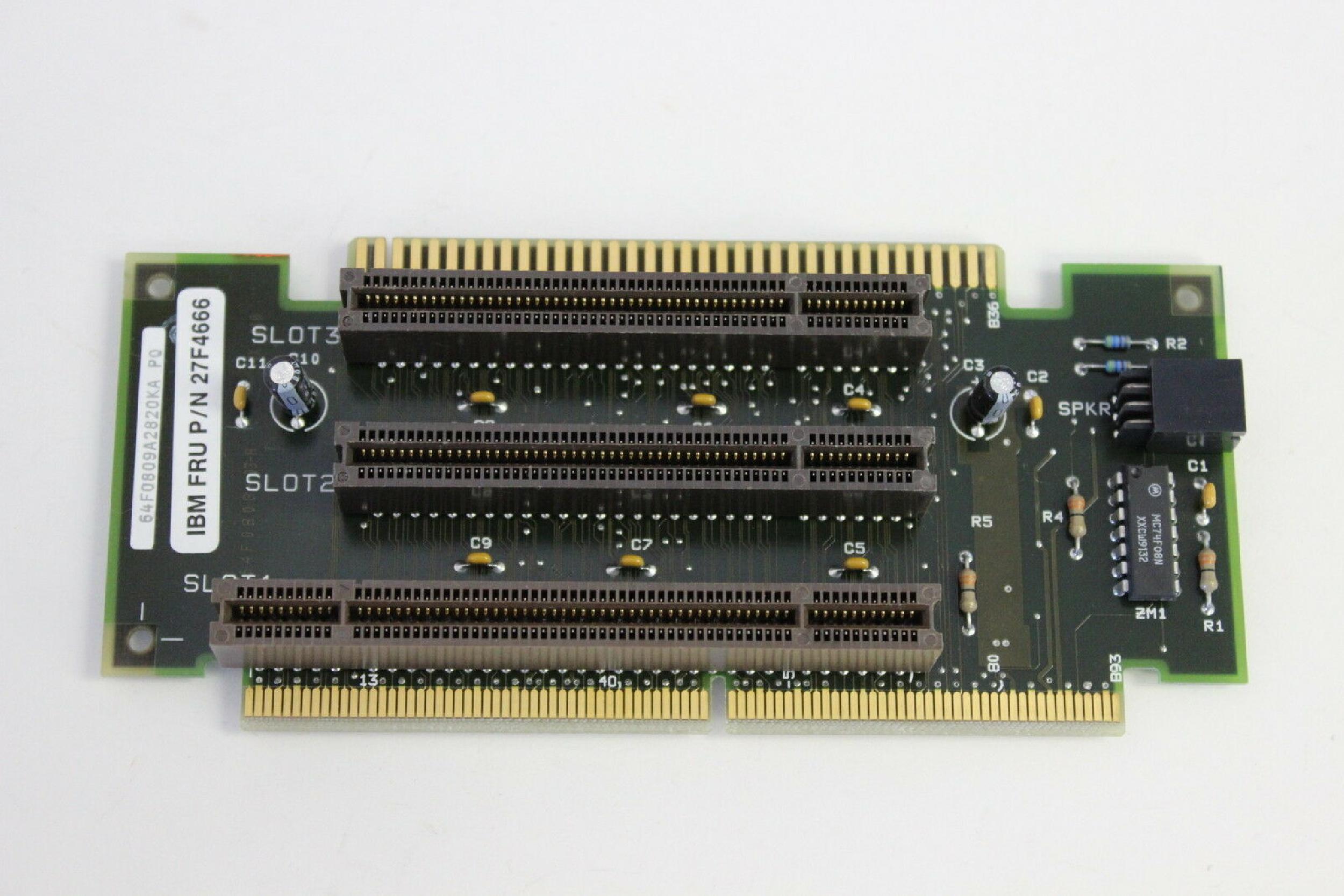 IBM 27F4666 RISER CARD PULLED FROM PS/2 MODEL 55 SX
