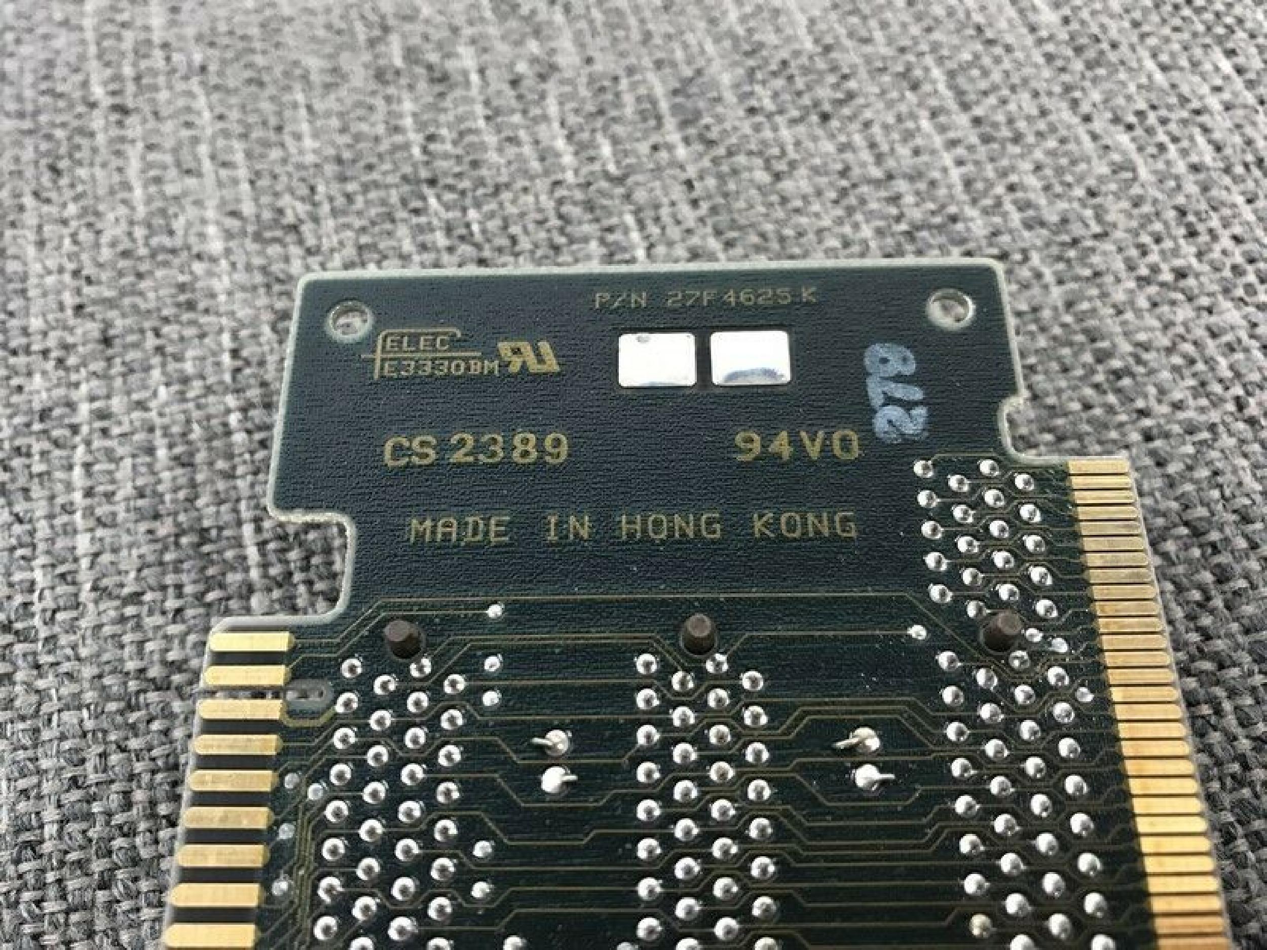 IBM 27F4666 RISER CARD PULLED FROM PS/2 MODEL 55 SX