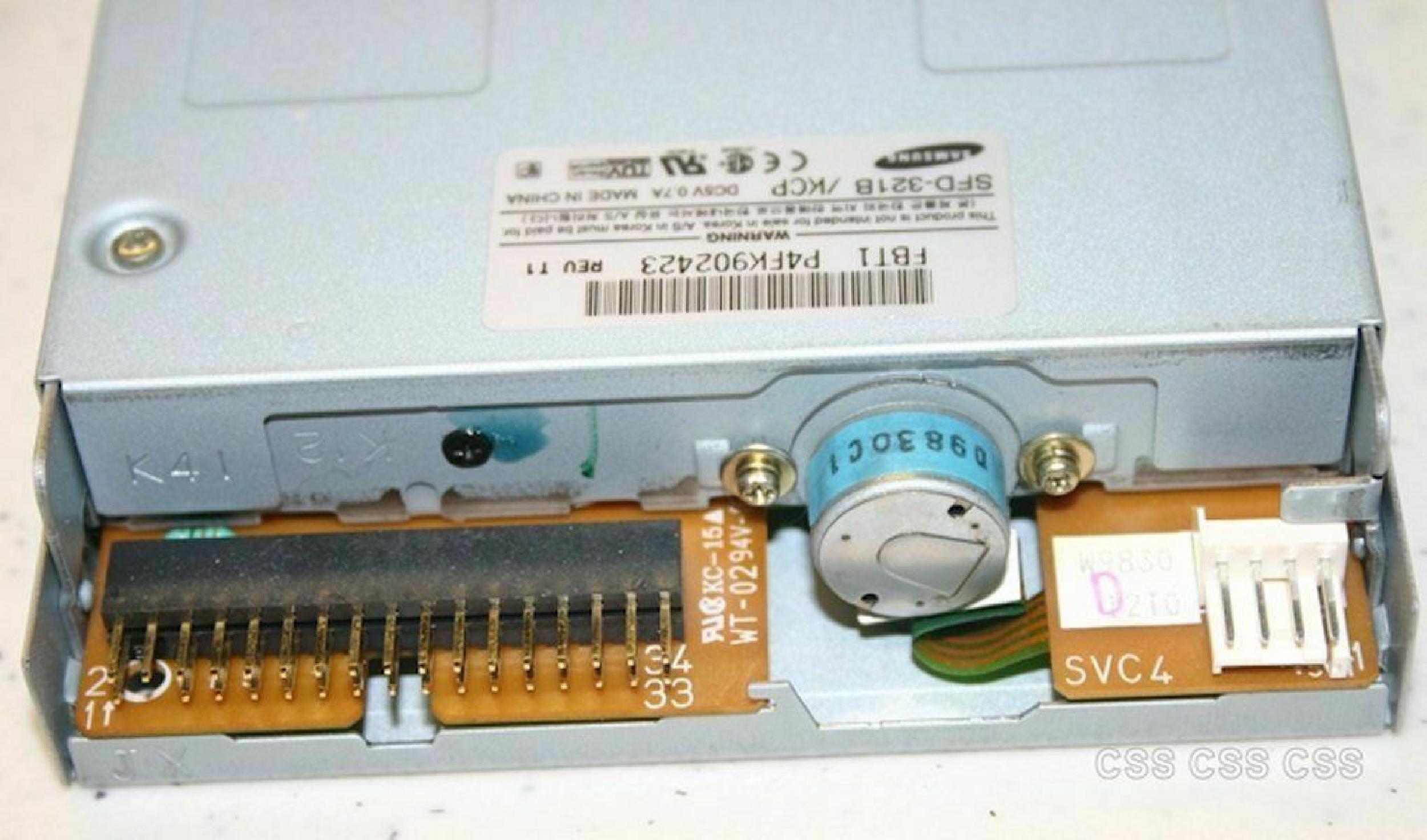 SAMSUNG SFD-321B/KCP FLOPPY DRIVE GRAY BEZEL