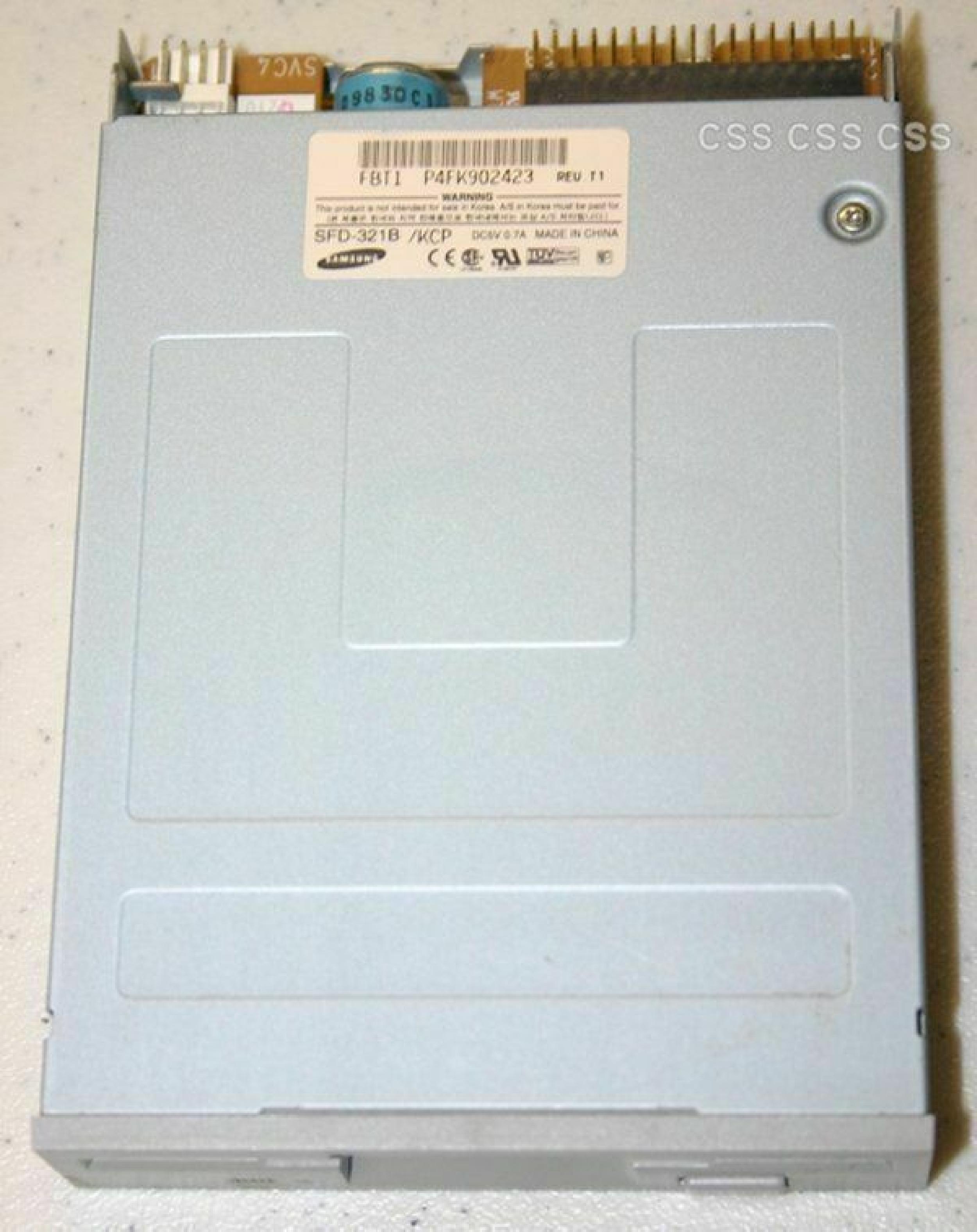 SAMSUNG SFD-321B/KCP FLOPPY DRIVE GRAY BEZEL
