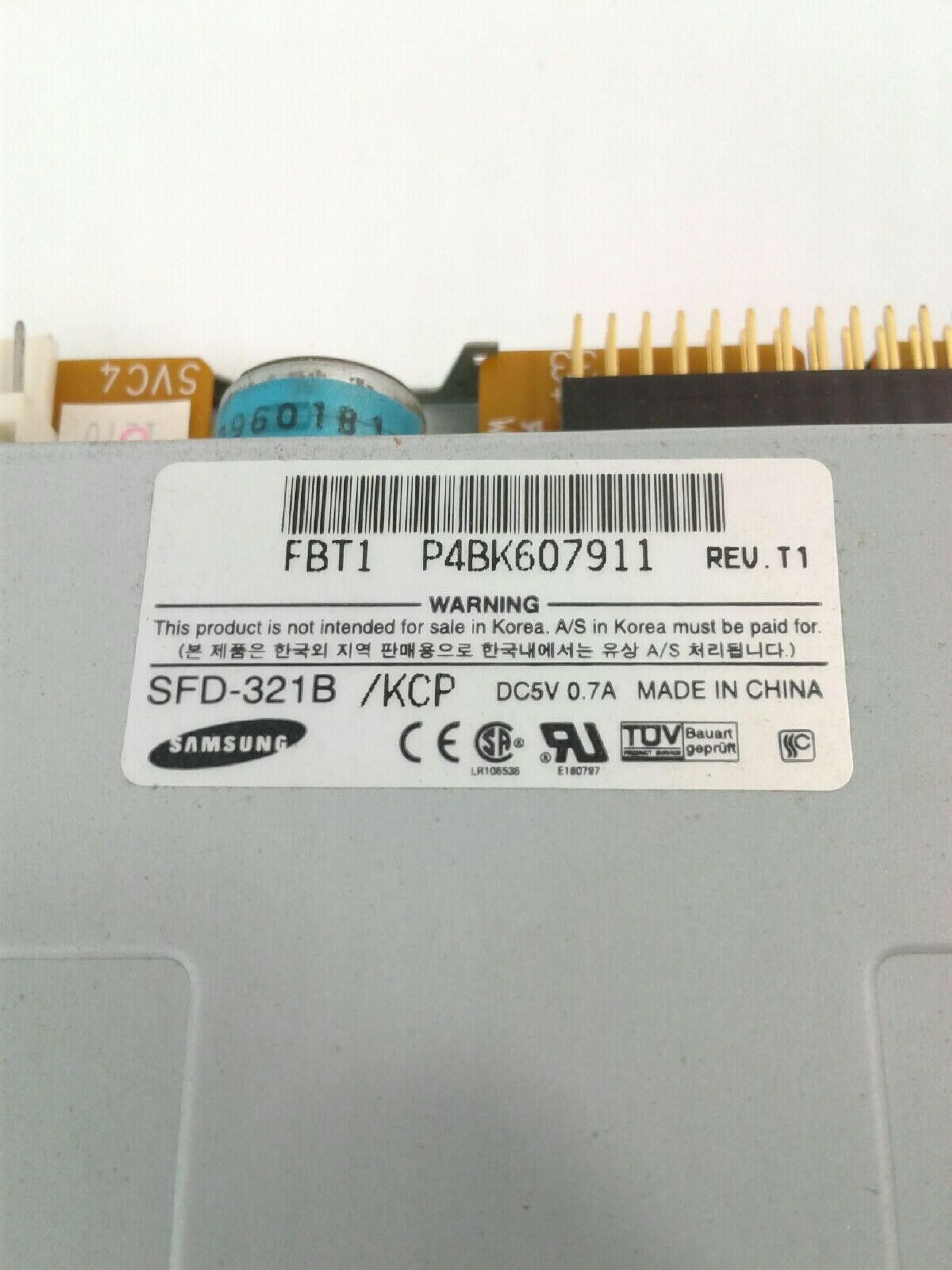 SAMSUNG SFD-321B/KCP FLOPPY DRIVE GRAY BEZEL