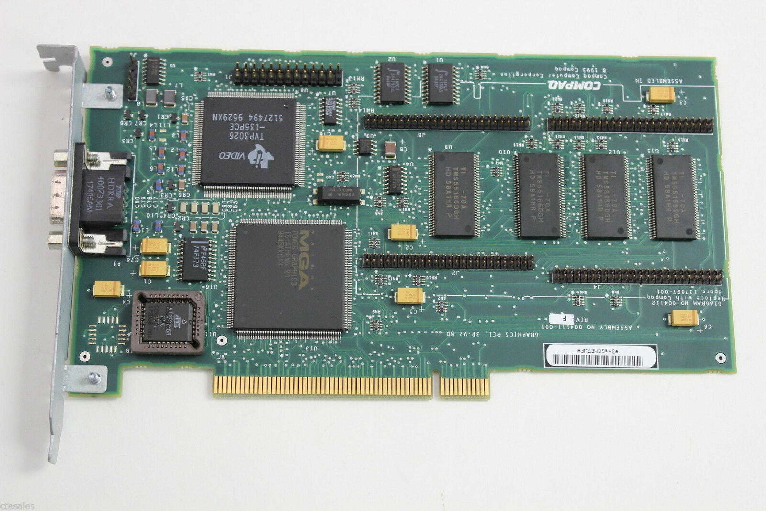 COMPAQ / HEWLETT PACKARD / HP 004111-001 2MB PCI VIDEO CARD QVISION 2000+