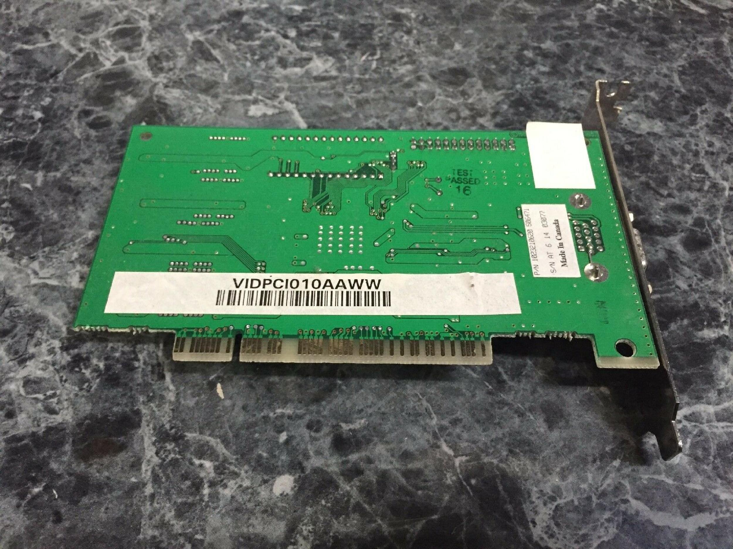 ATI 109-32100-20 2MB PCI VIDEO CARD XPRESSION MACH64 WITH VGA OUTPUT
