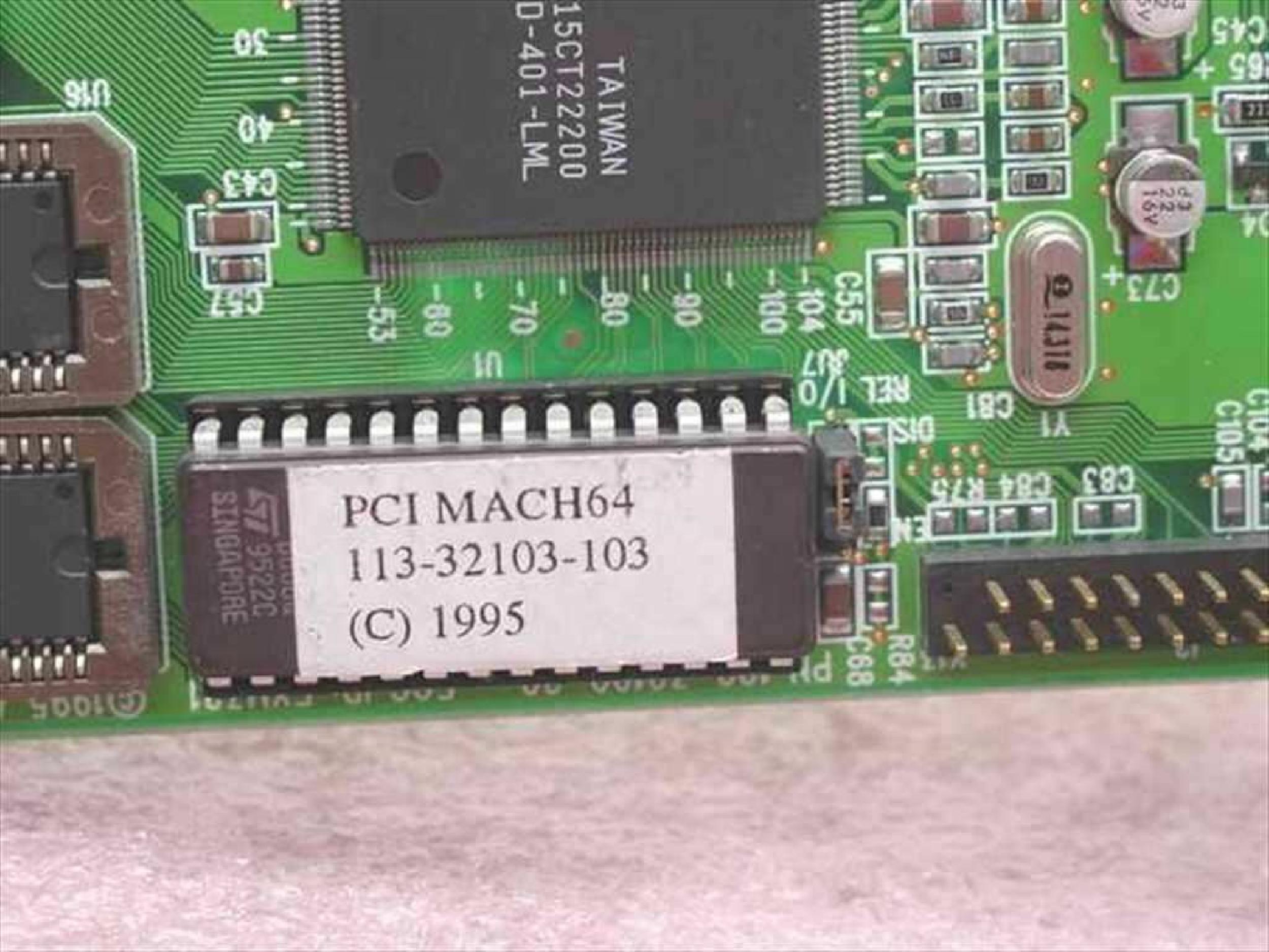 ATI 109-32100-20 2MB PCI VIDEO CARD XPRESSION MACH64 WITH VGA OUTPUT