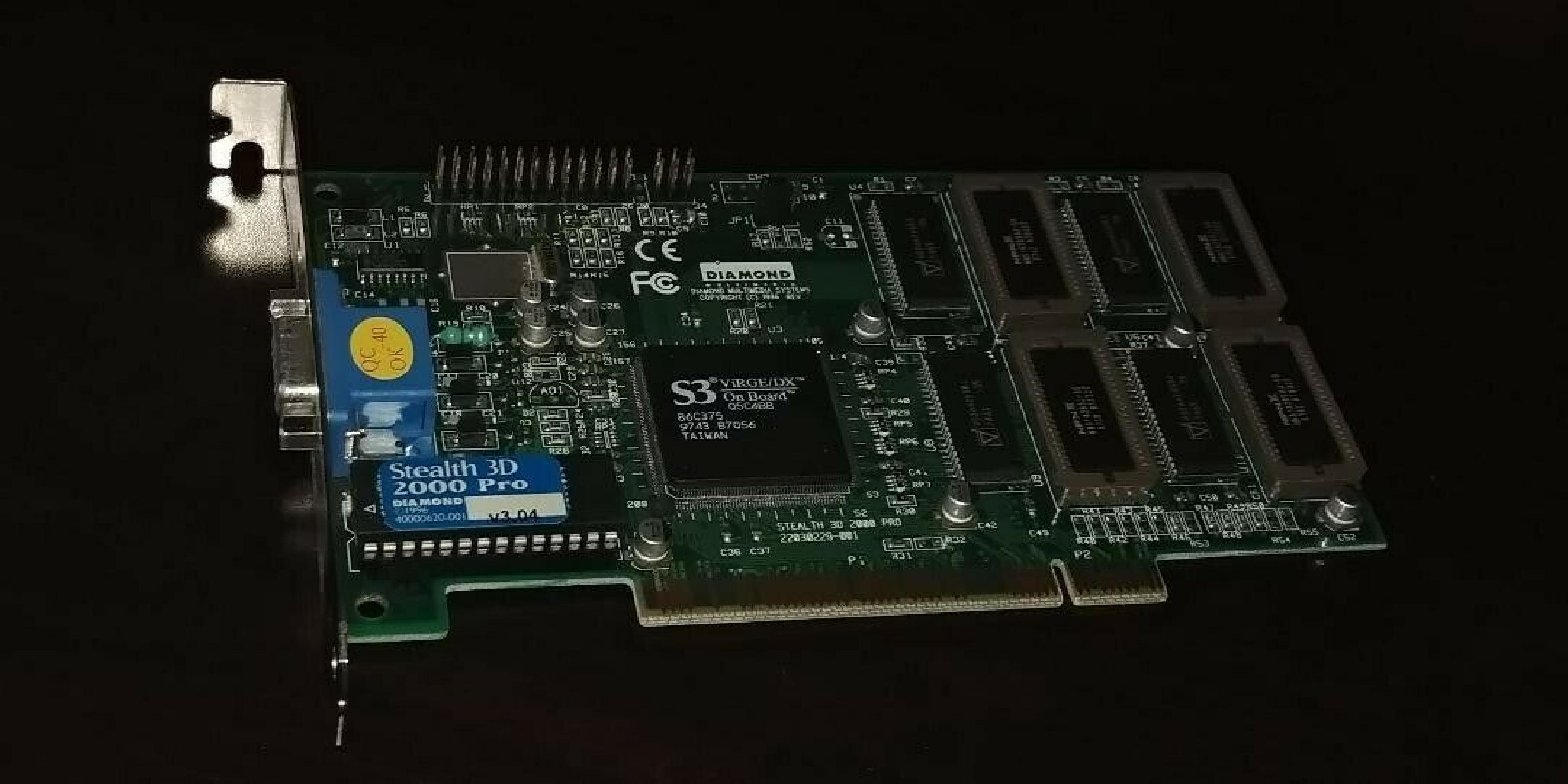 DIAMOND 23030229-201 STEALTH 3D 2000 PRO 4MB S3 VIRGE/DX Q5C4BB 86C375 9746 B8B53 V3.04 2MB PCI VIDEO CARD WITH VGA OUTPUT