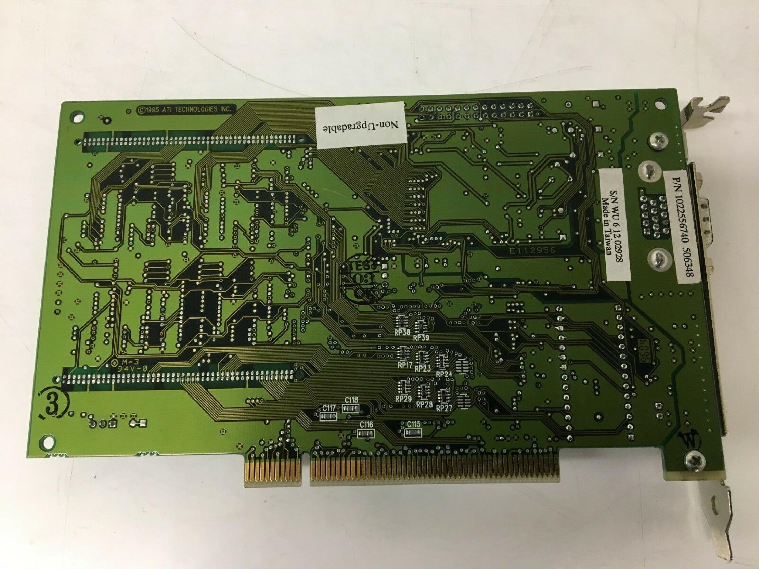 ATI 109-25500-40 PCI MACH64 210888GX00 SWG*BNUAH01 A22DK9644 VIDEO CARD