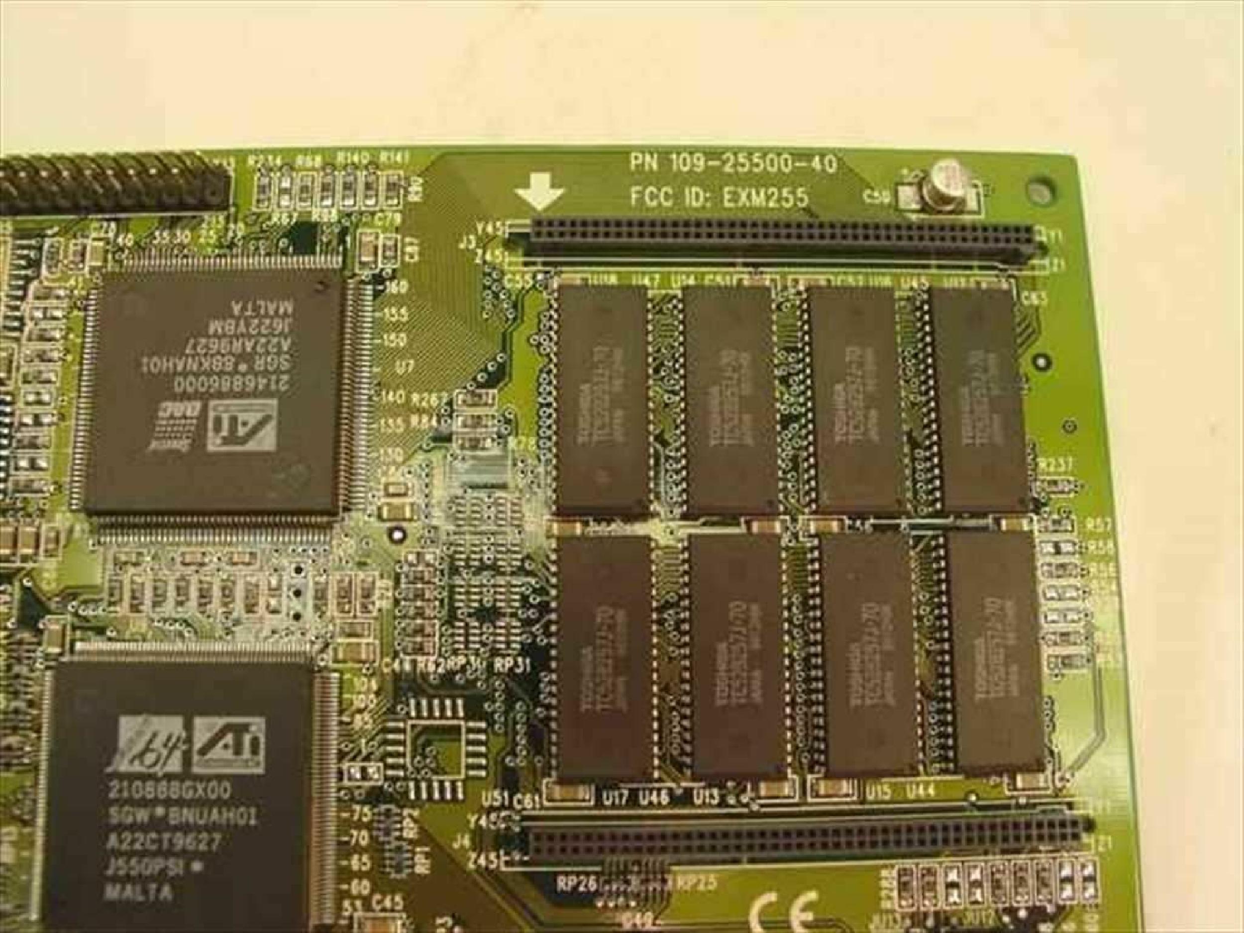 ATI 109-25500-40 PCI MACH64 210888GX00 SWG*BNUAH01 A22DK9644 VIDEO CARD