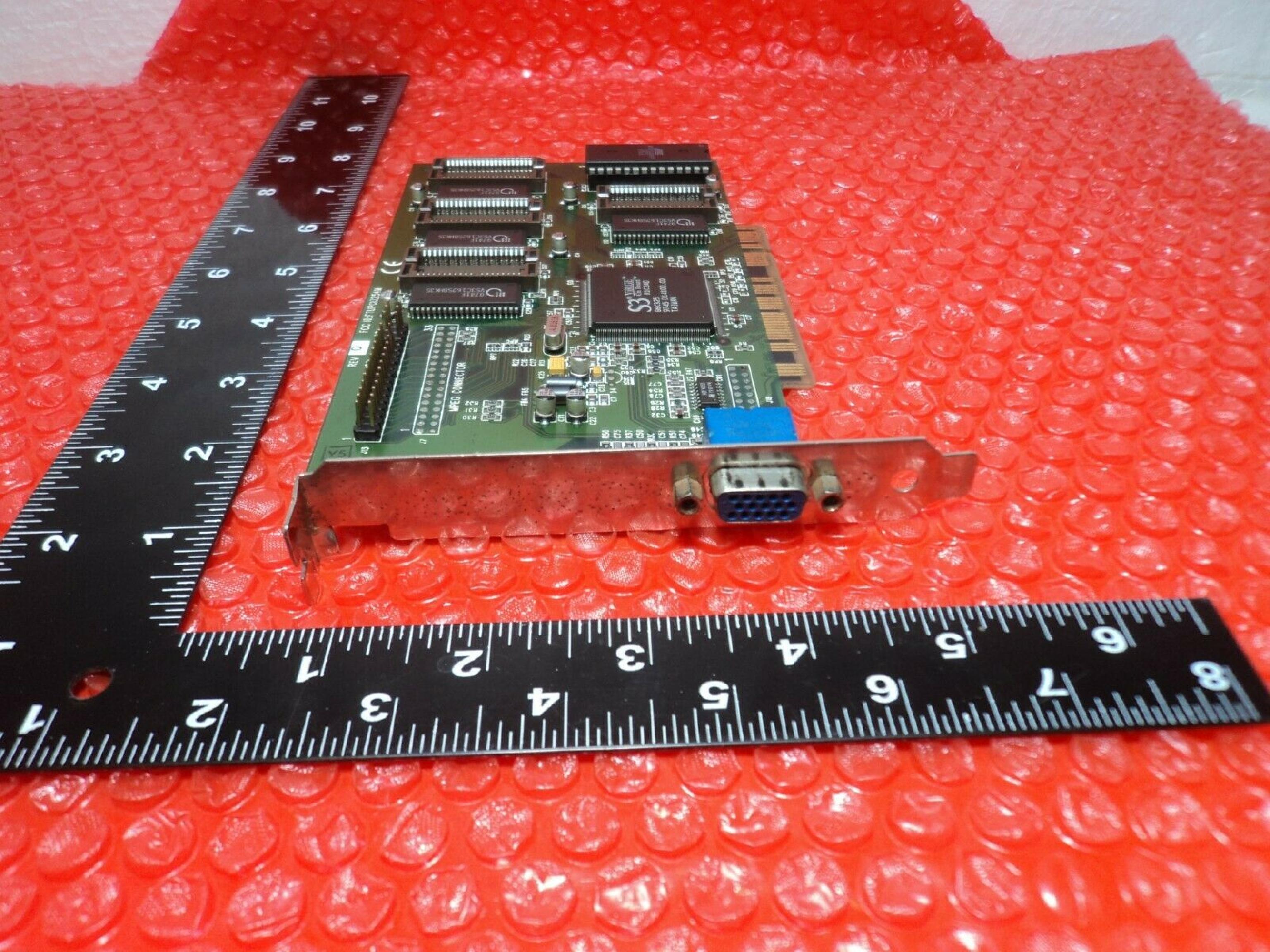 DIAMOND 22030206-005 PCI STEALTH 3D 2000 S3 VIRGE N1EBD 86C325 9630 C14244.00 4MB VIDEO CARD WITH VGA OUTPUT 2MB