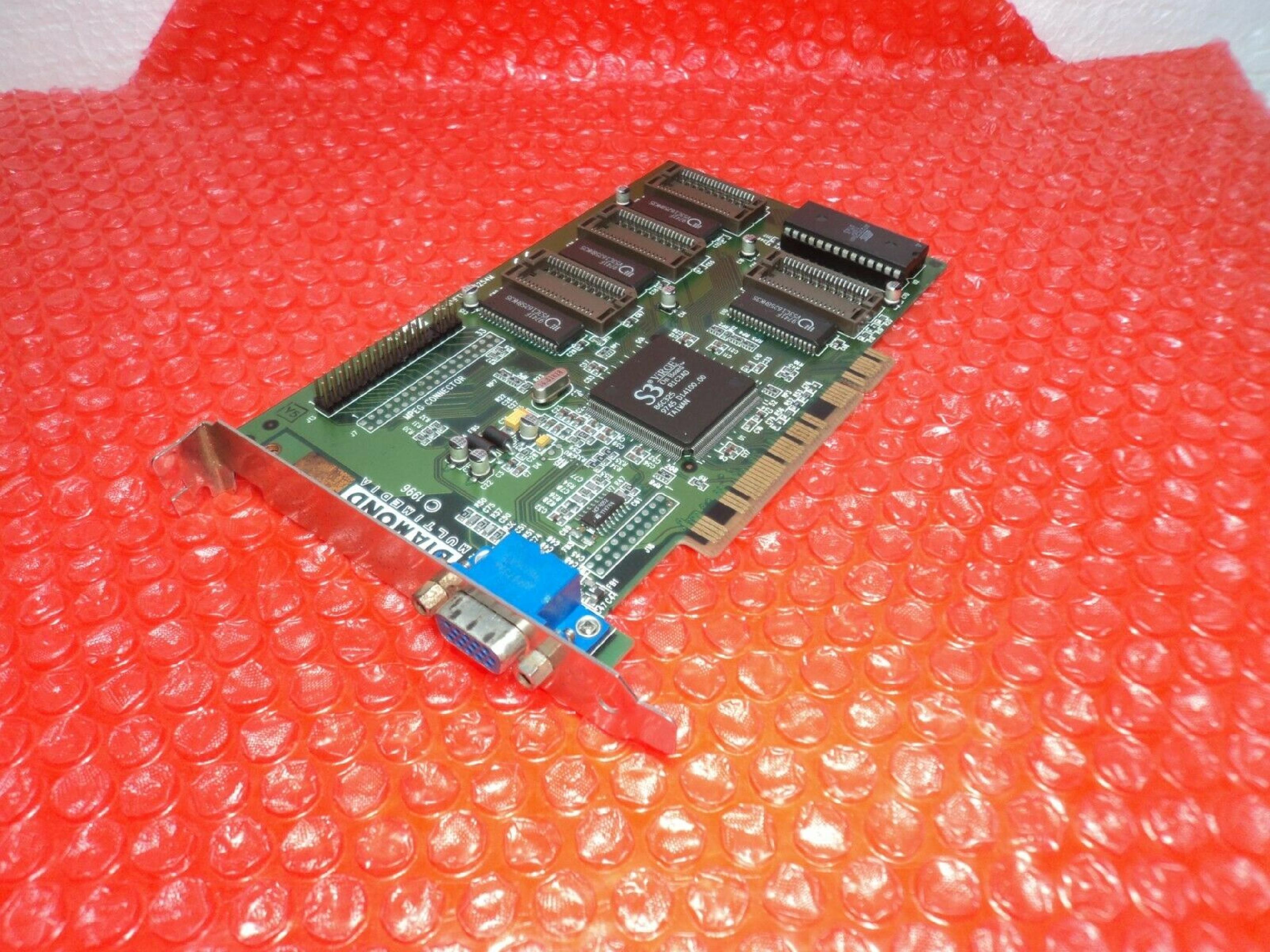 DIAMOND 22030206-005 PCI STEALTH 3D 2000 S3 VIRGE N1EBD 86C325 9630 C14244.00 4MB VIDEO CARD WITH VGA OUTPUT 2MB