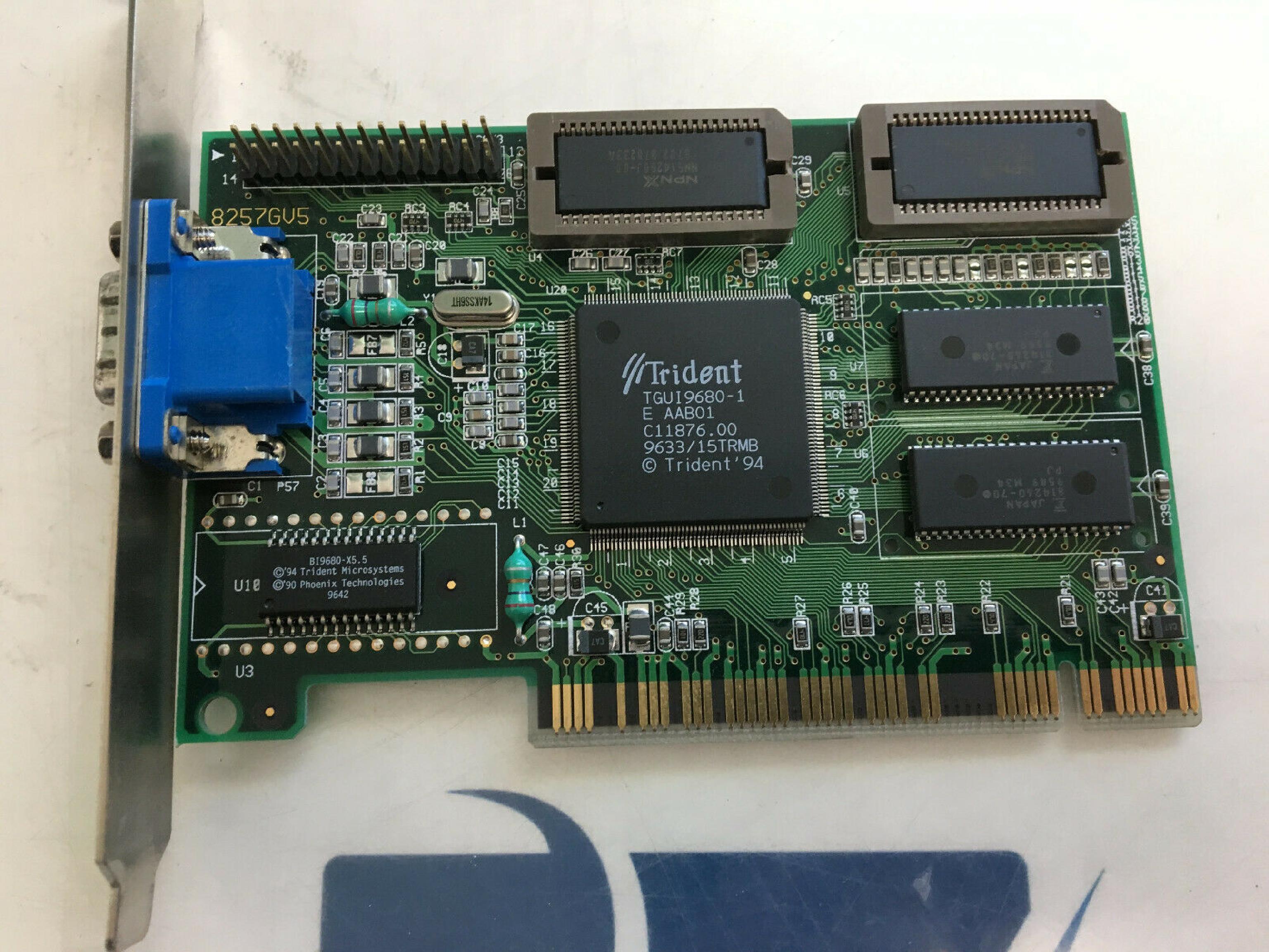 TRIDENT MICROSYSTEMS KY2-JAX-TVGA57PCI VGA PCI TRIDENT TGUI9680-1 E AAB01