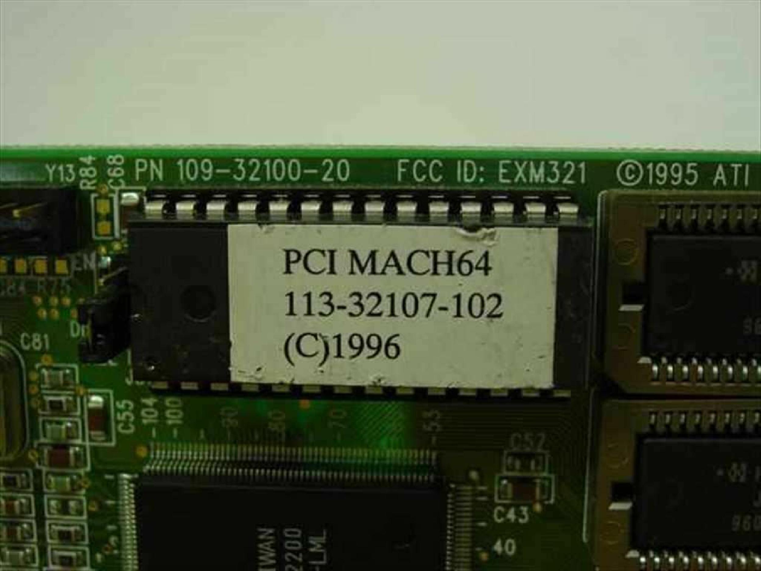ATI 113-32107-102 PCI MACH64 215CT22200 PD96128GD-491-LML