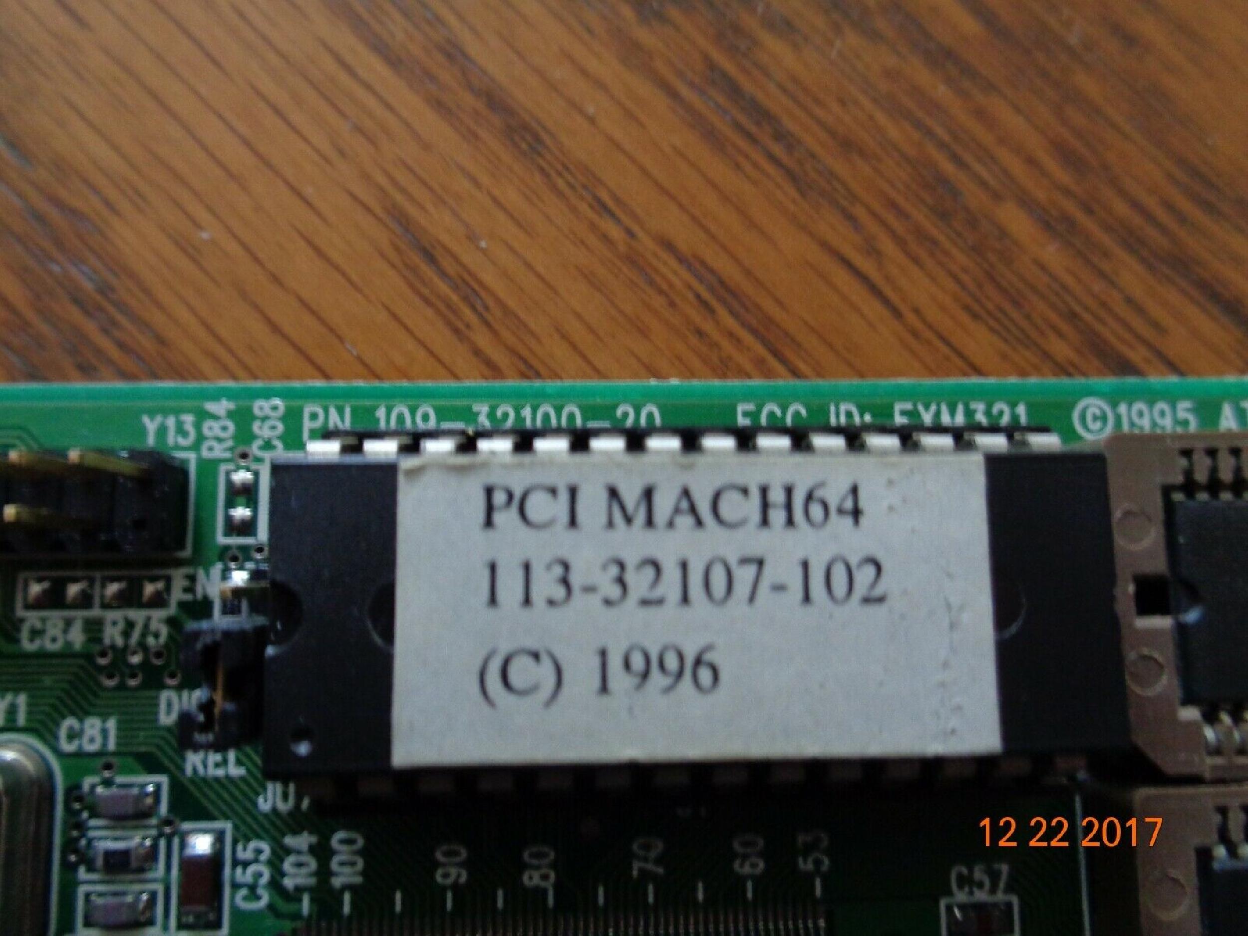 ATI 113-32107-102 PCI MACH64 215CT22200 PD96128GD-491-LML