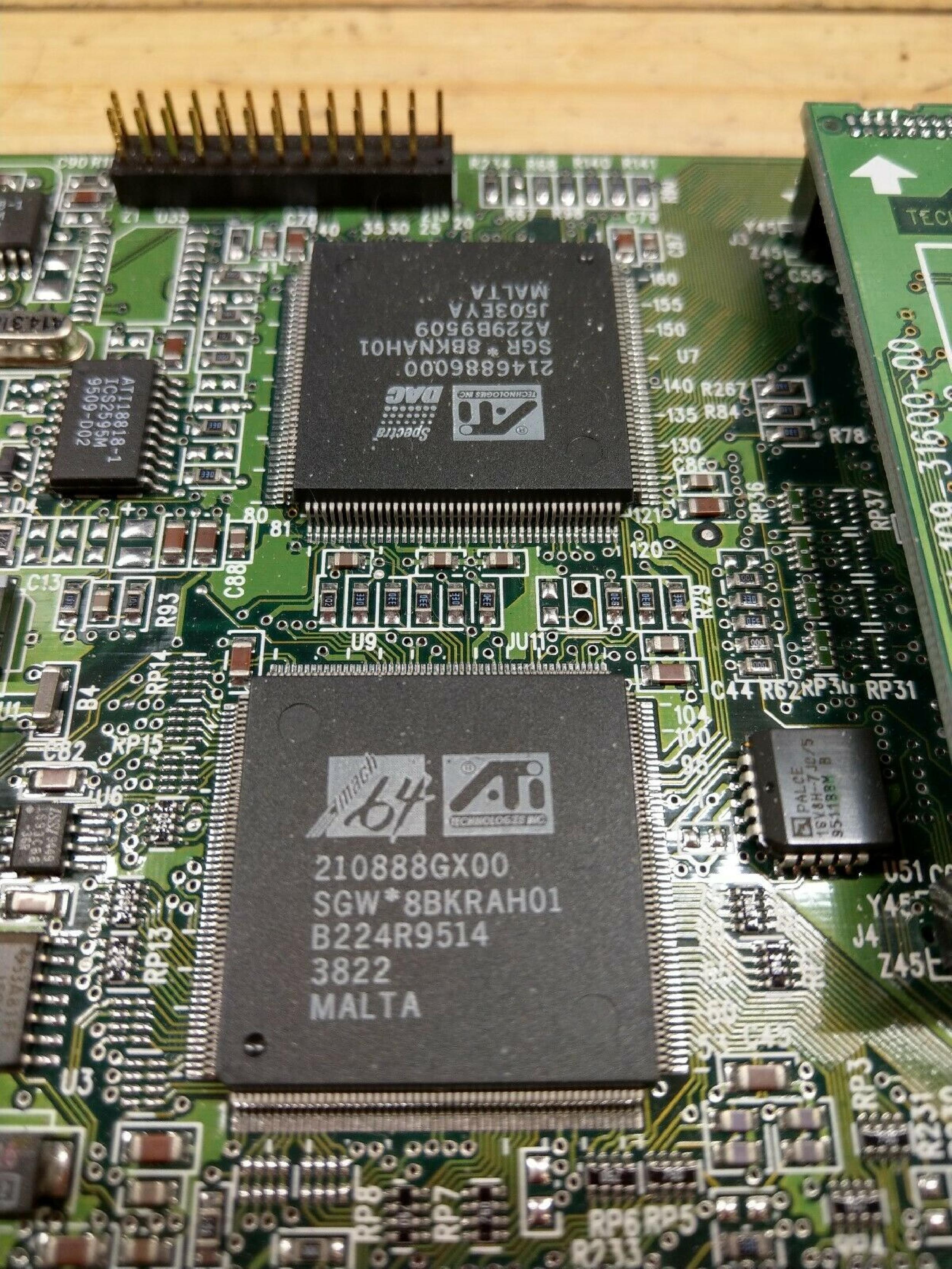 ATI 109-25500-30 PCI MACH64 210888GX00 SGW*8BKRAH01 A223H9531