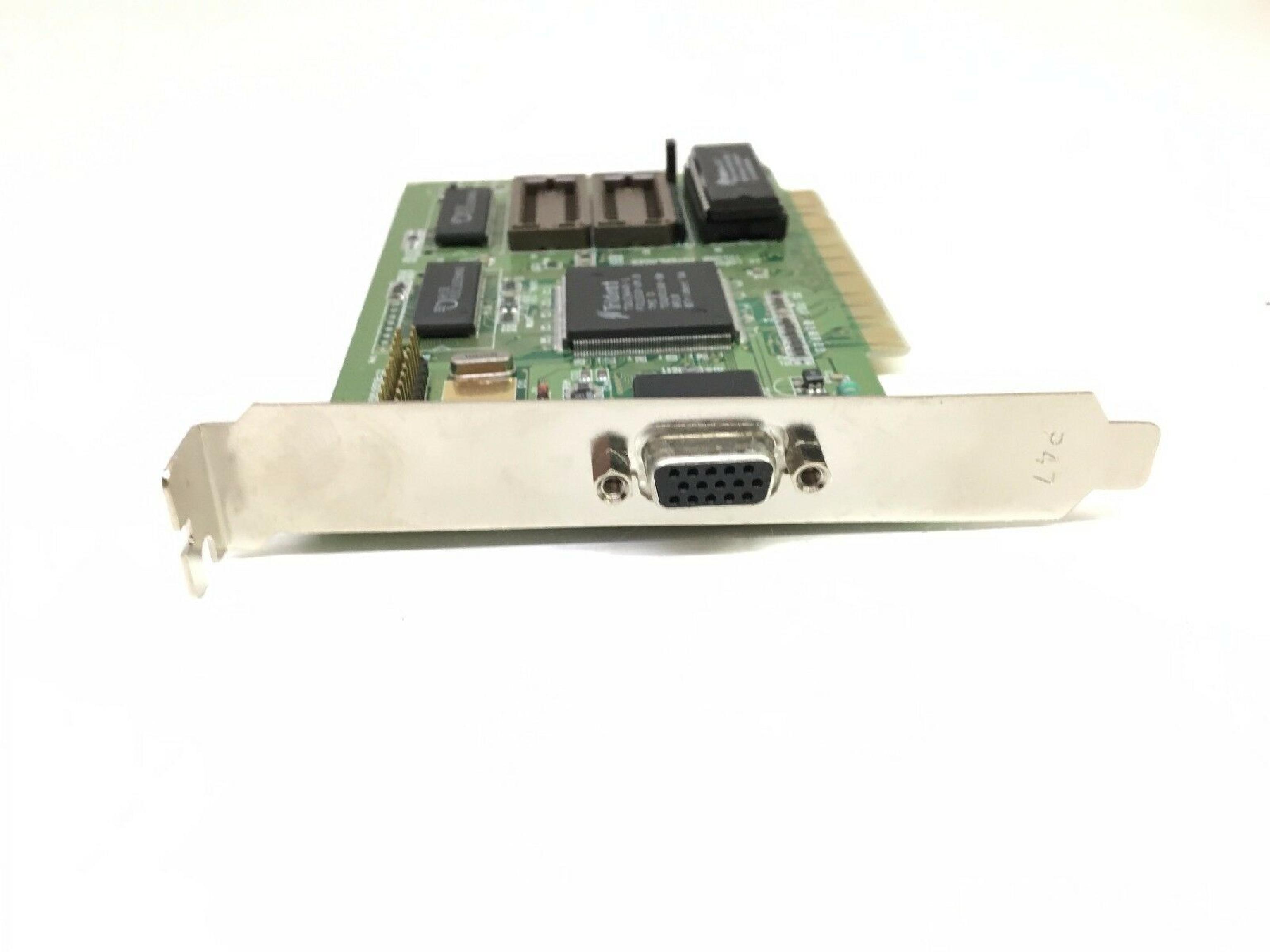 TRIDENT MICROSYSTEMS / ET KY2-JAX-TVGA94PCI TRIDENT PCI VGA TGUI9440-1 F41242-UM.B TDQXE692-SW F31138-UM.B TDQXD192-SW CARD WITH