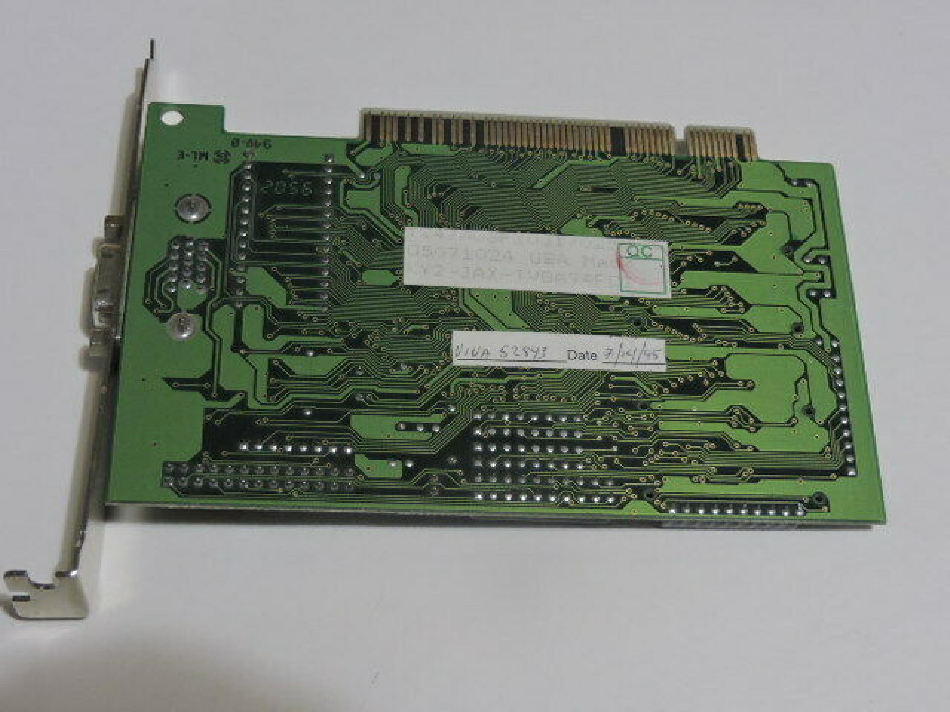 TRIDENT MICROSYSTEMS / ET KY2-JAX-TVGA94PCI TRIDENT PCI VGA TGUI9440-1 F41242-UM.B TDQXE692-SW F31138-UM.B TDQXD192-SW CARD WITH