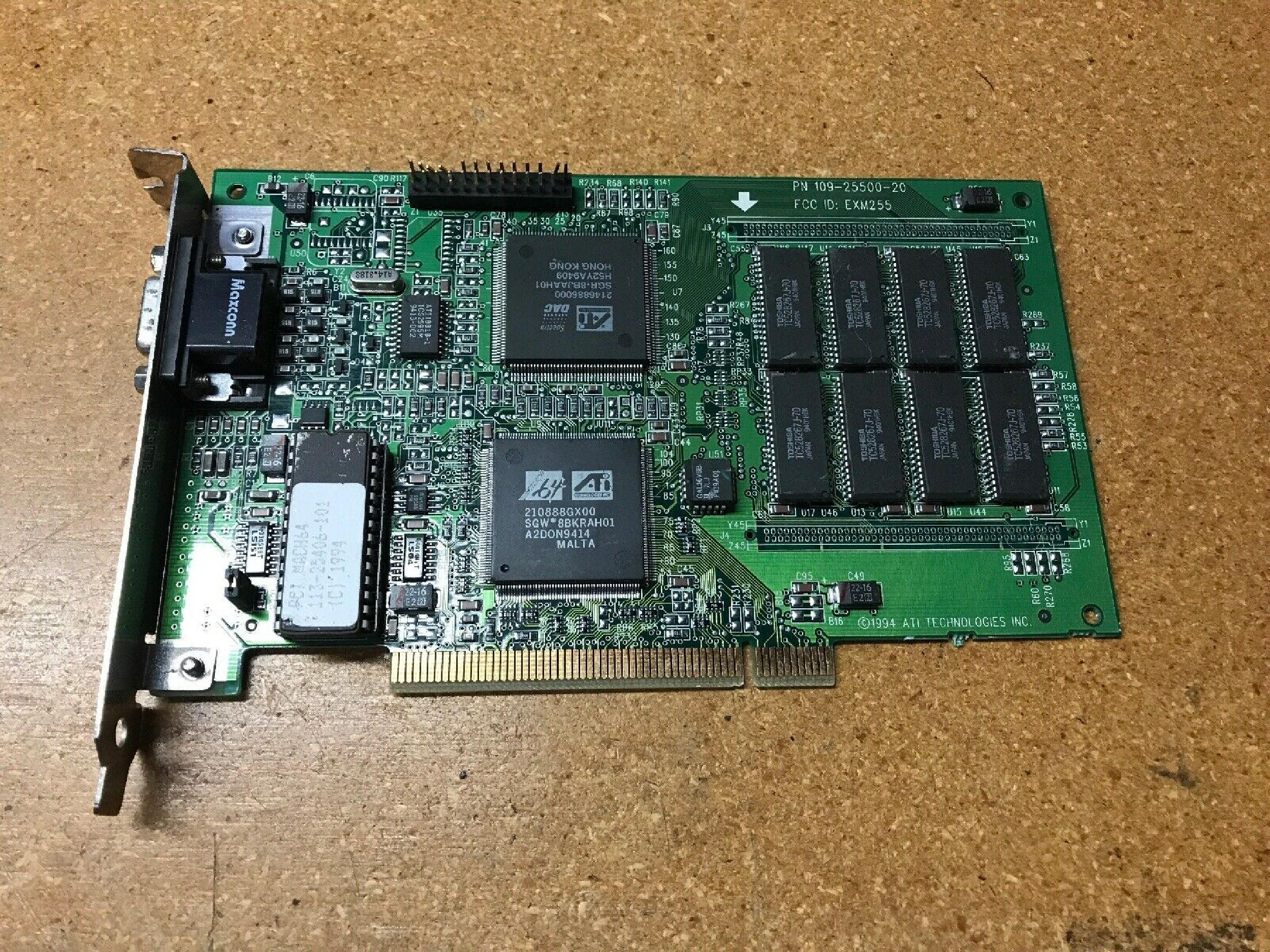 ATI 109-25500-20 MACH64 PCI 210888GX00 SGW*8BKRAH01