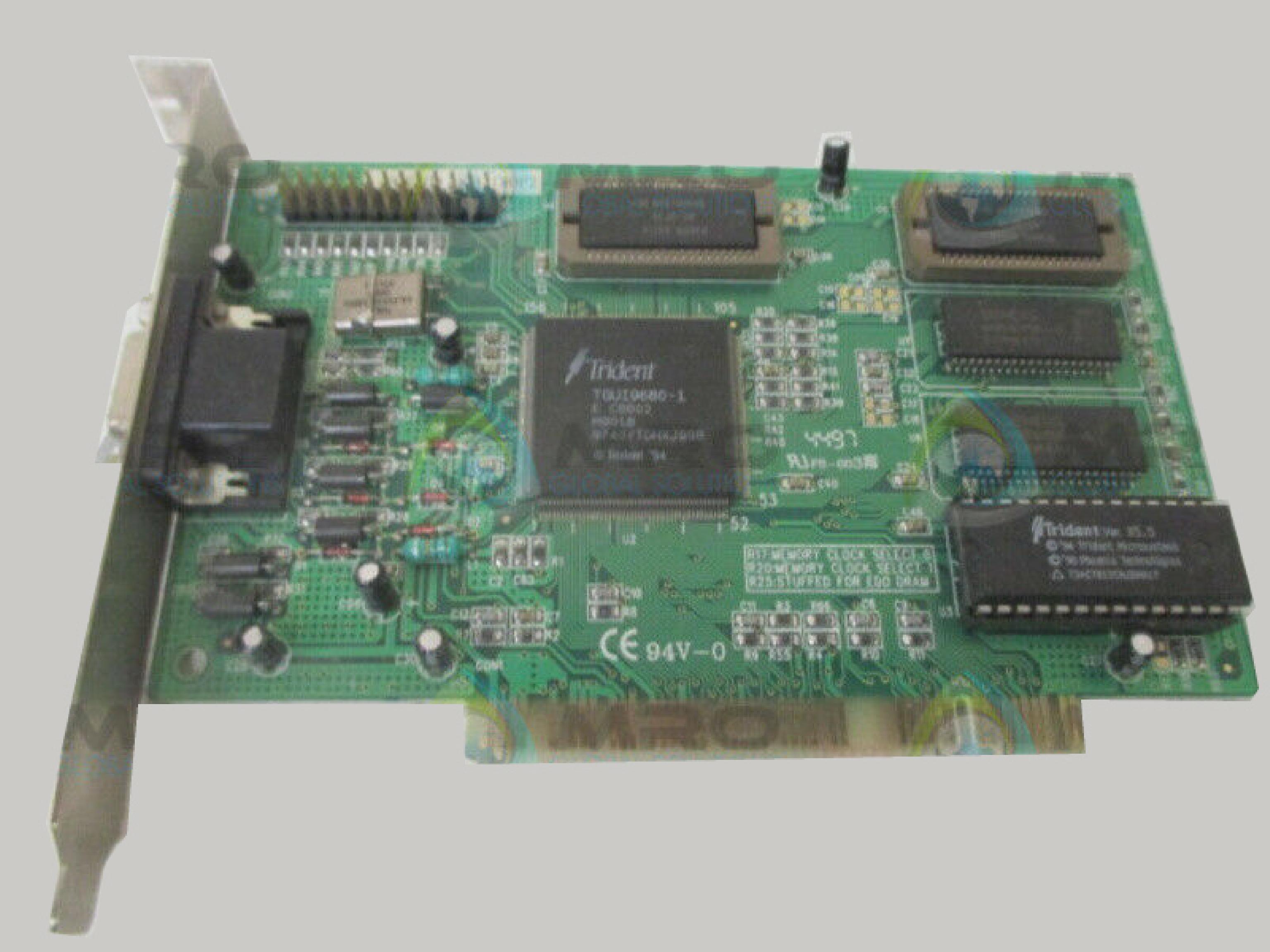 TRIDENT MICROSYSTEMS KBIT80P2 TRIDENT PCI VGA TGUI9680-1 CBB02 M9Q18 TDHXJ998