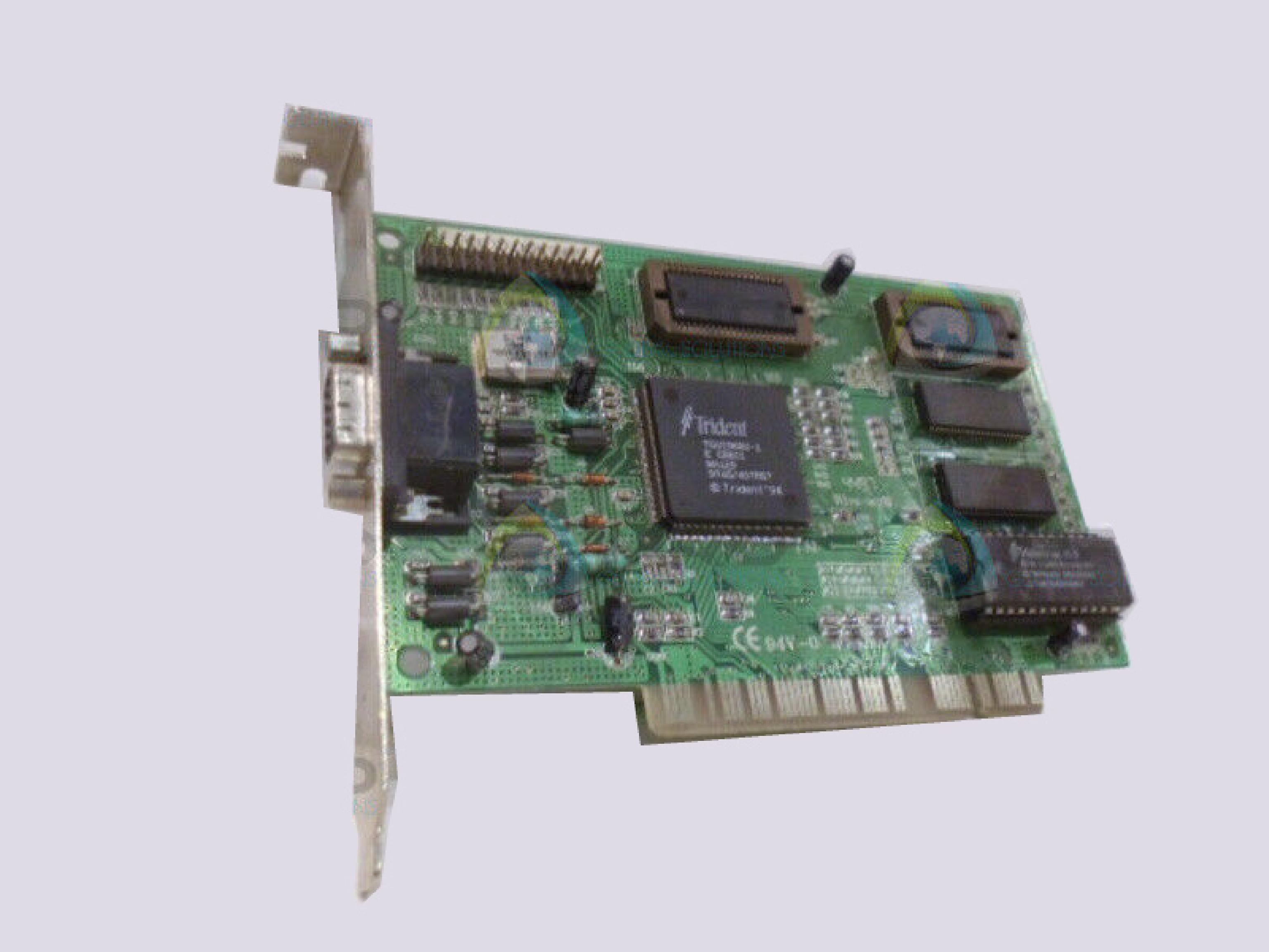 TRIDENT MICROSYSTEMS KBIT80P2 TRIDENT PCI VGA TGUI9680-1 CBB02 M9Q18 TDHXJ998