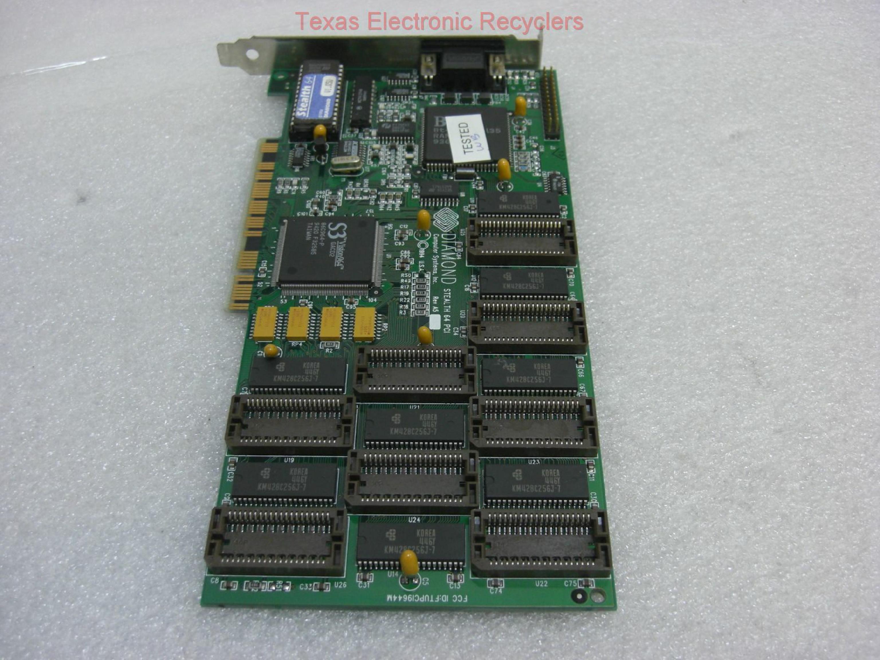 DIAMOND FTUPCI9644M VGA PCI STEALTH 64 PCI