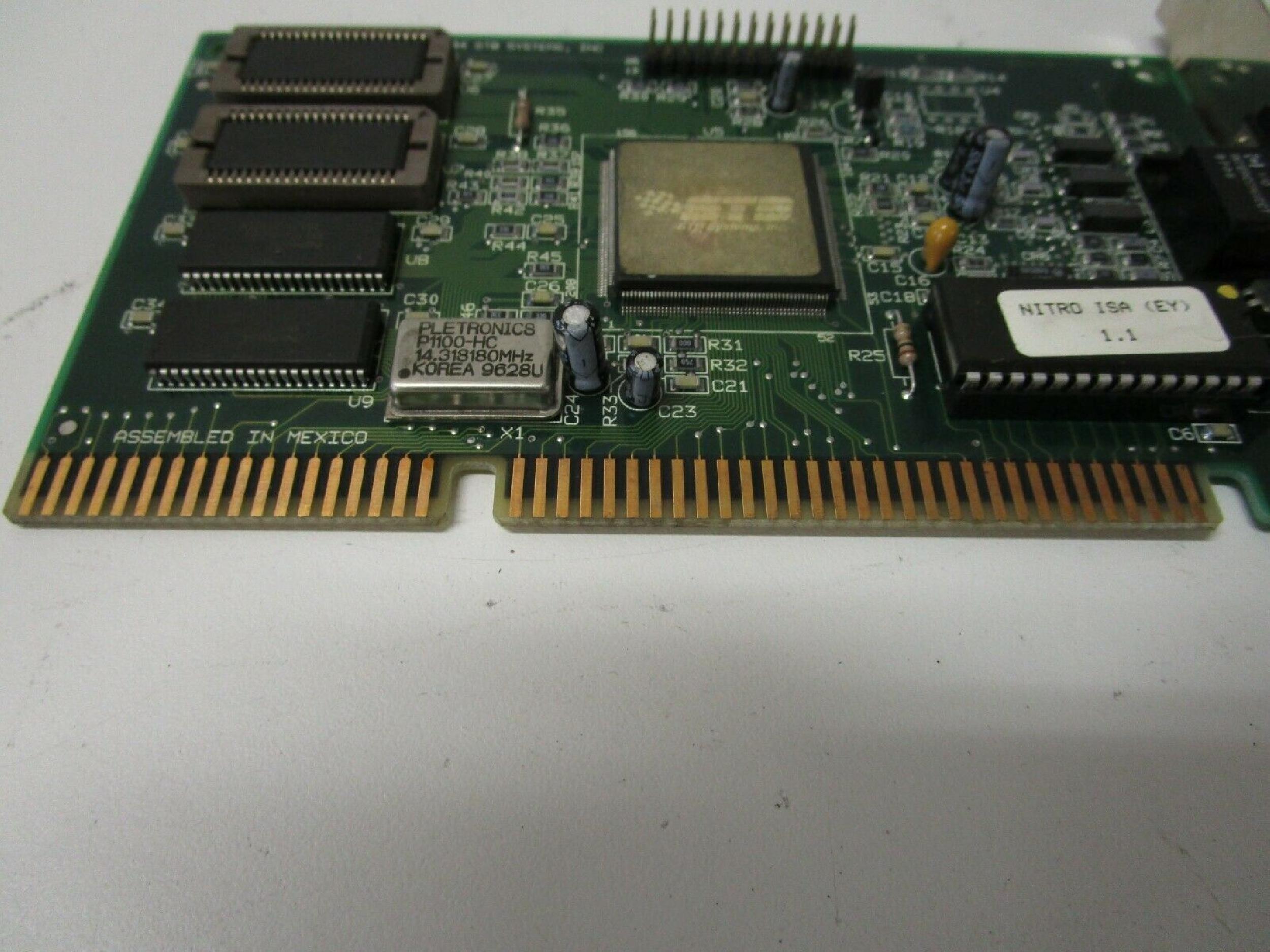 STB SYSTEMS INC EKSUSA5434 ISA VIDEO CARD NITRO 1.1