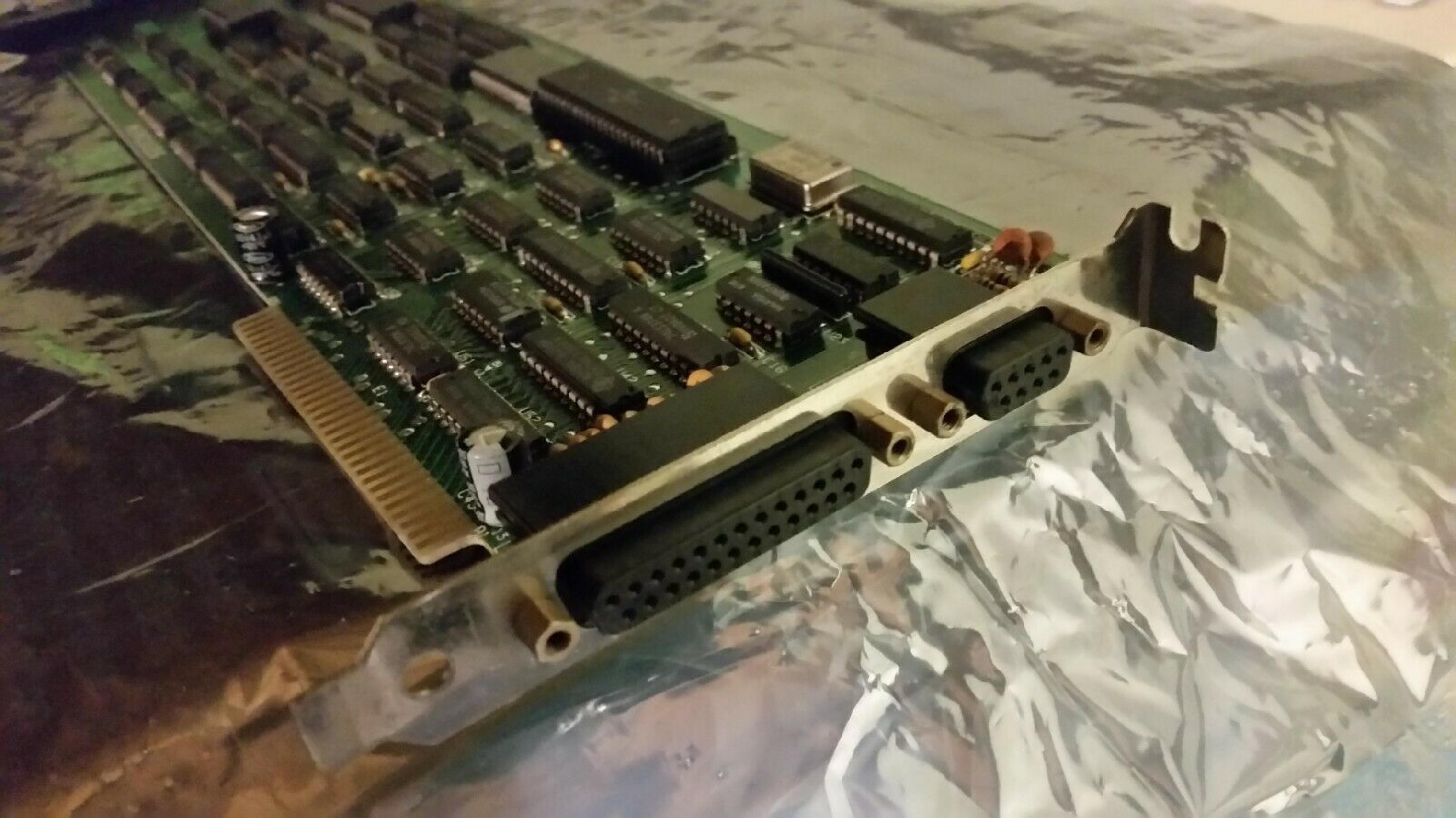 HERCULES 010-0100 CLONE IN STOCK, 8BIT ISA MGP MONO GRAPHICS CARD TTL OUTPUT, PARALLEL PRINTER PORT PULLED FROM ZENITH ZF-152