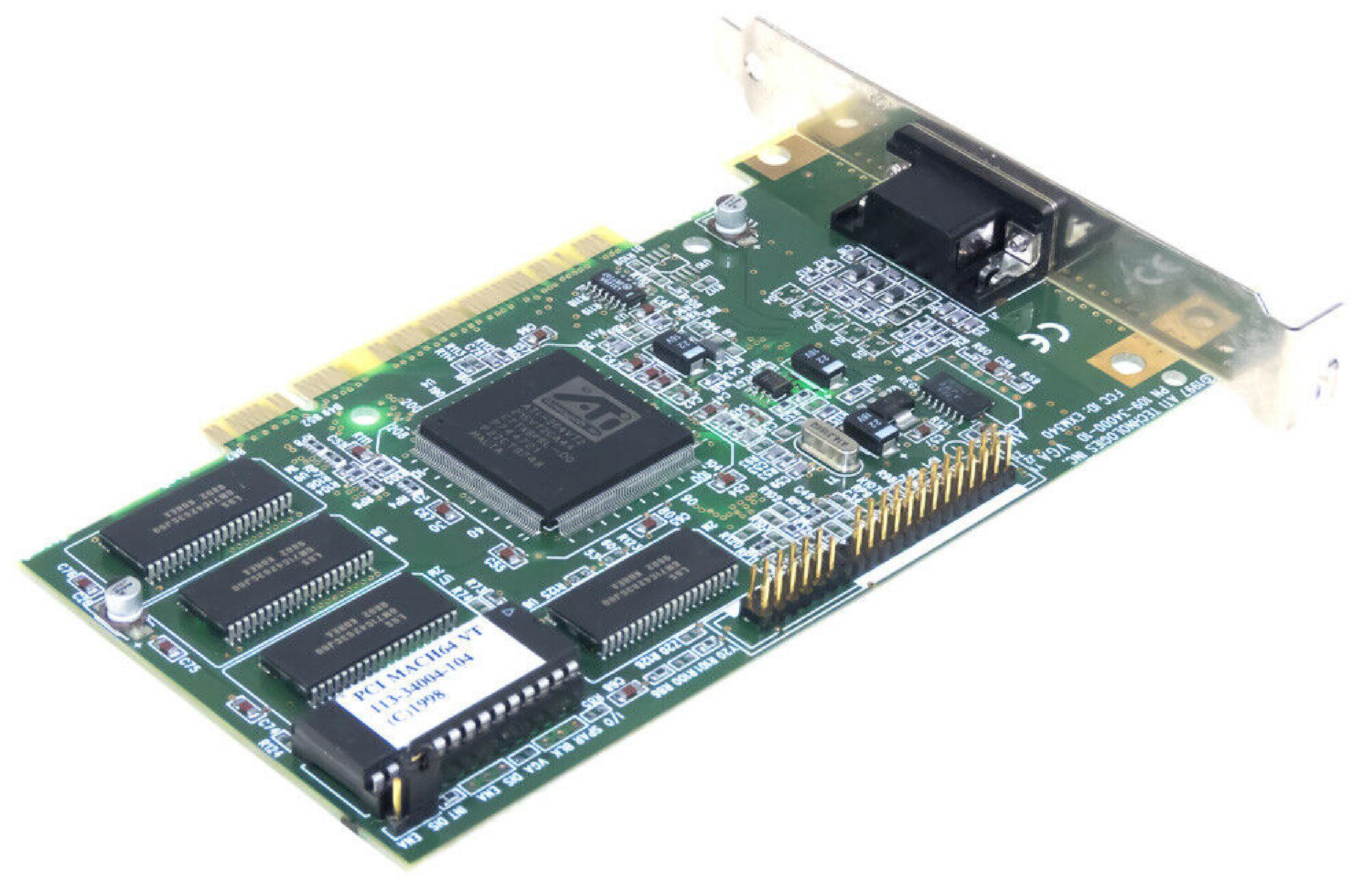 ATI EXM340 PCI MACH64 215VT22200 PD96602GD-004-LML VIDEO CARD 3D RAGE