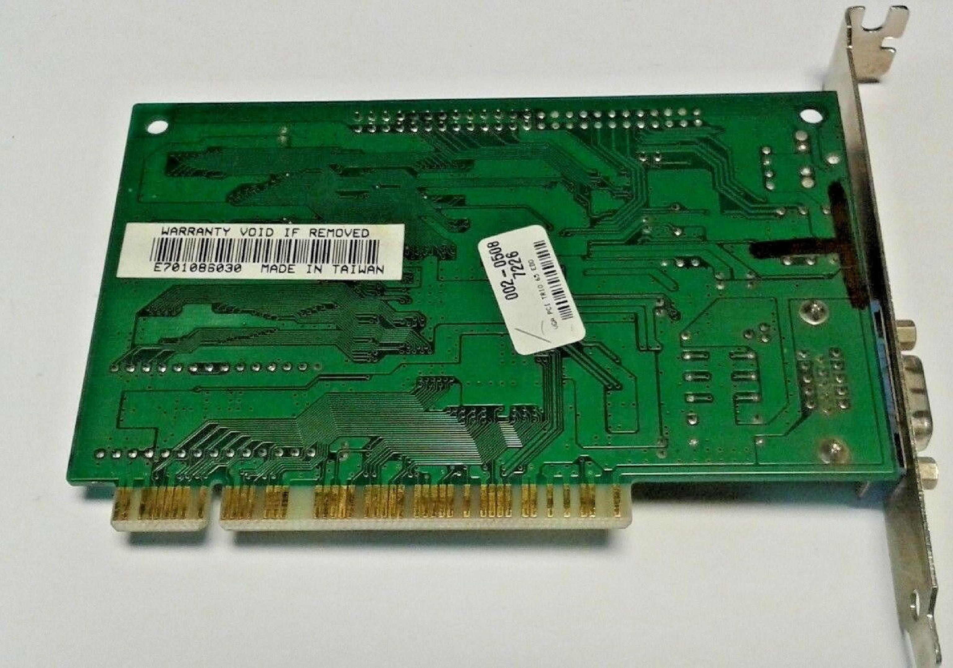 S3 GRAPHICS CP765L PCI VIDEO CARD S3 TRIO64V+ N1C3CF 86C765