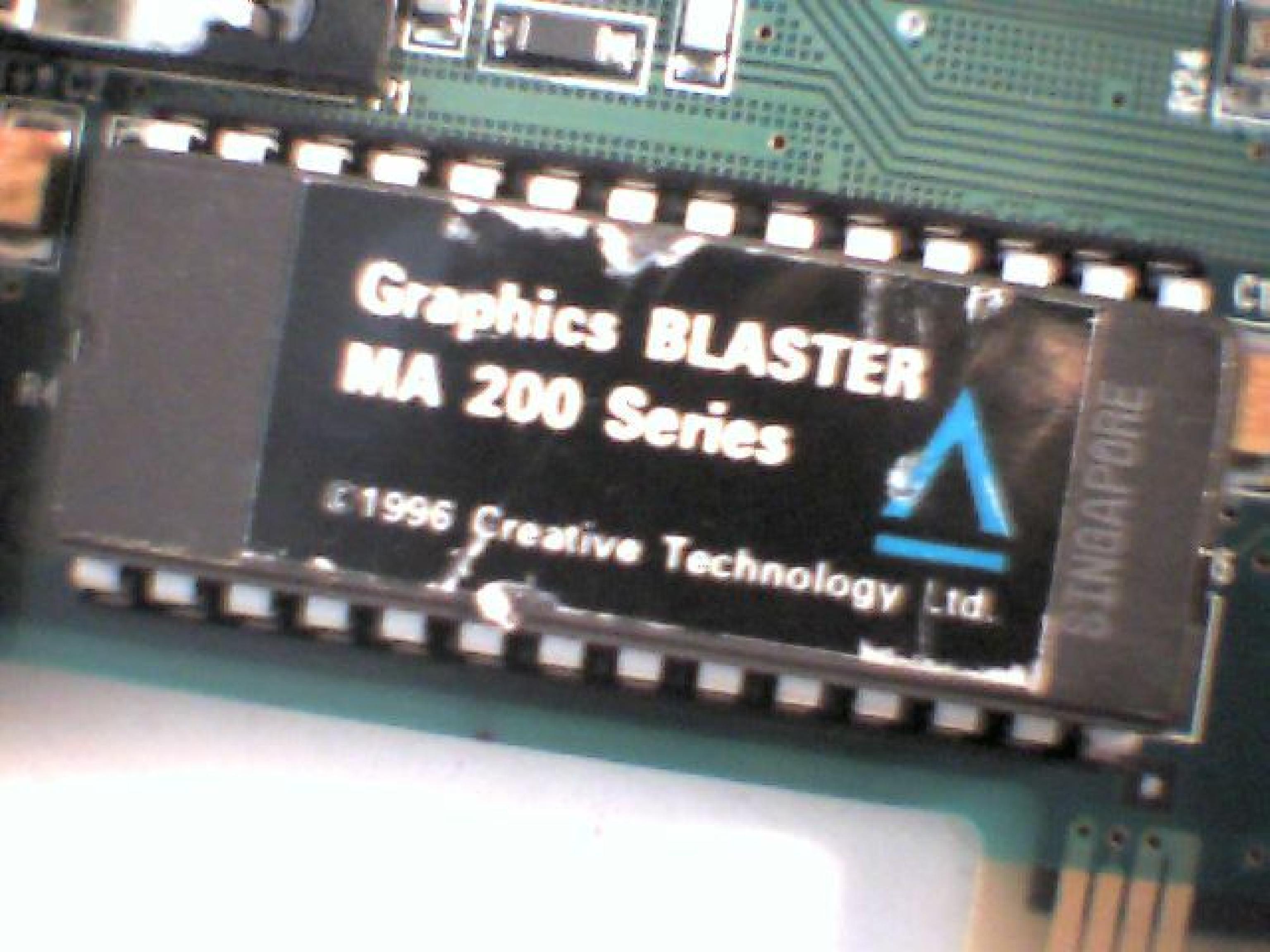 CREATIVE LABS CT6330 GRAPHICS BLASTER MA 200 SERIES CIRRUS LOGIC CL-GD5446-HC-A