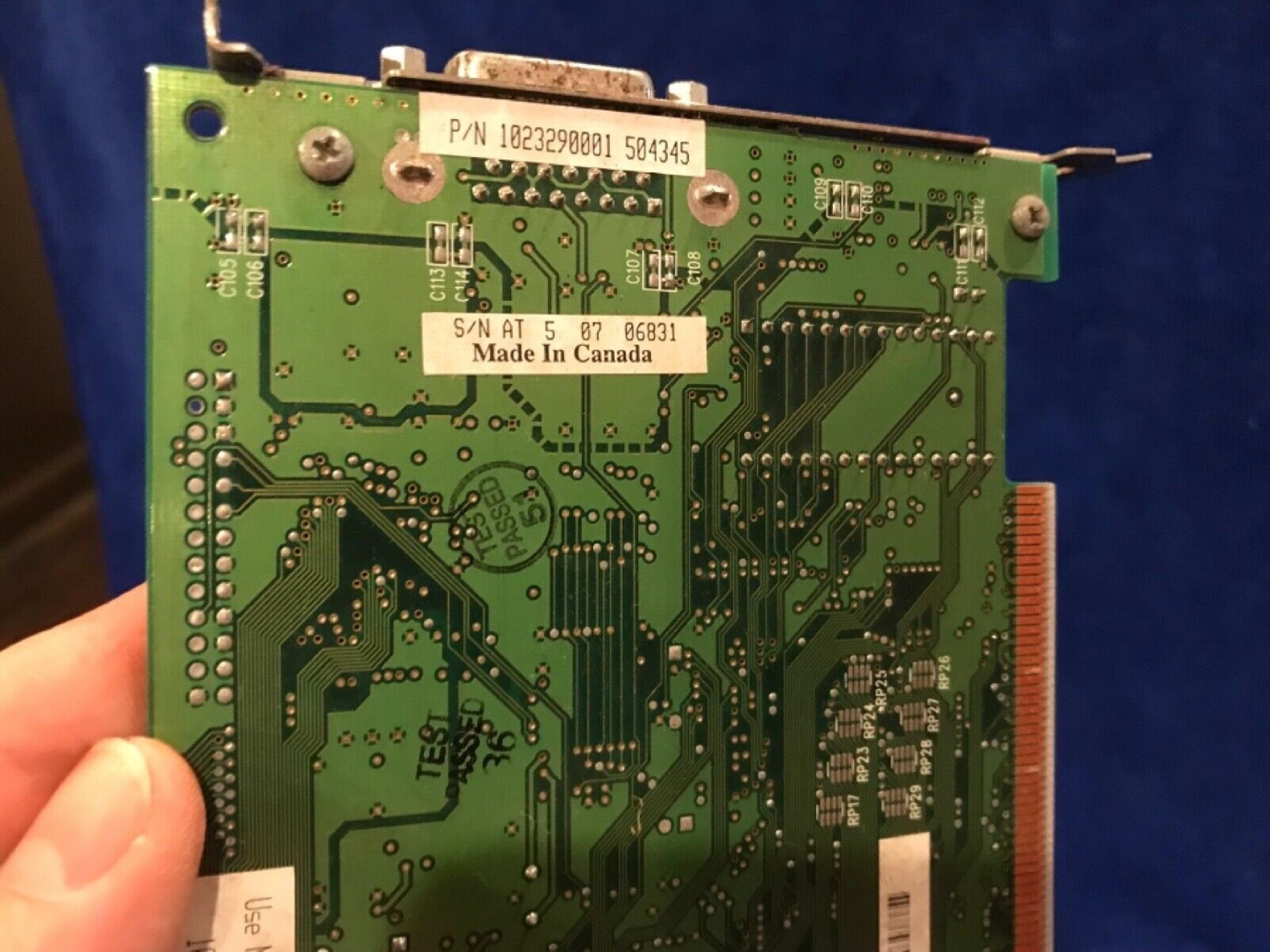 ATI 109-32900-00 APPLE MACH64 PCI VIDEO CARD 210888GX00 SGW*BLUAH01