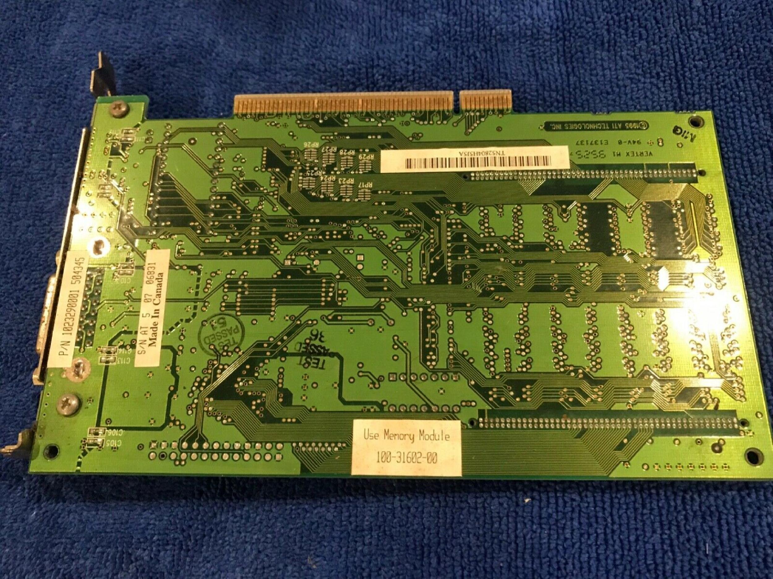 ATI 109-32900-00 APPLE MACH64 PCI VIDEO CARD 210888GX00 SGW*BLUAH01